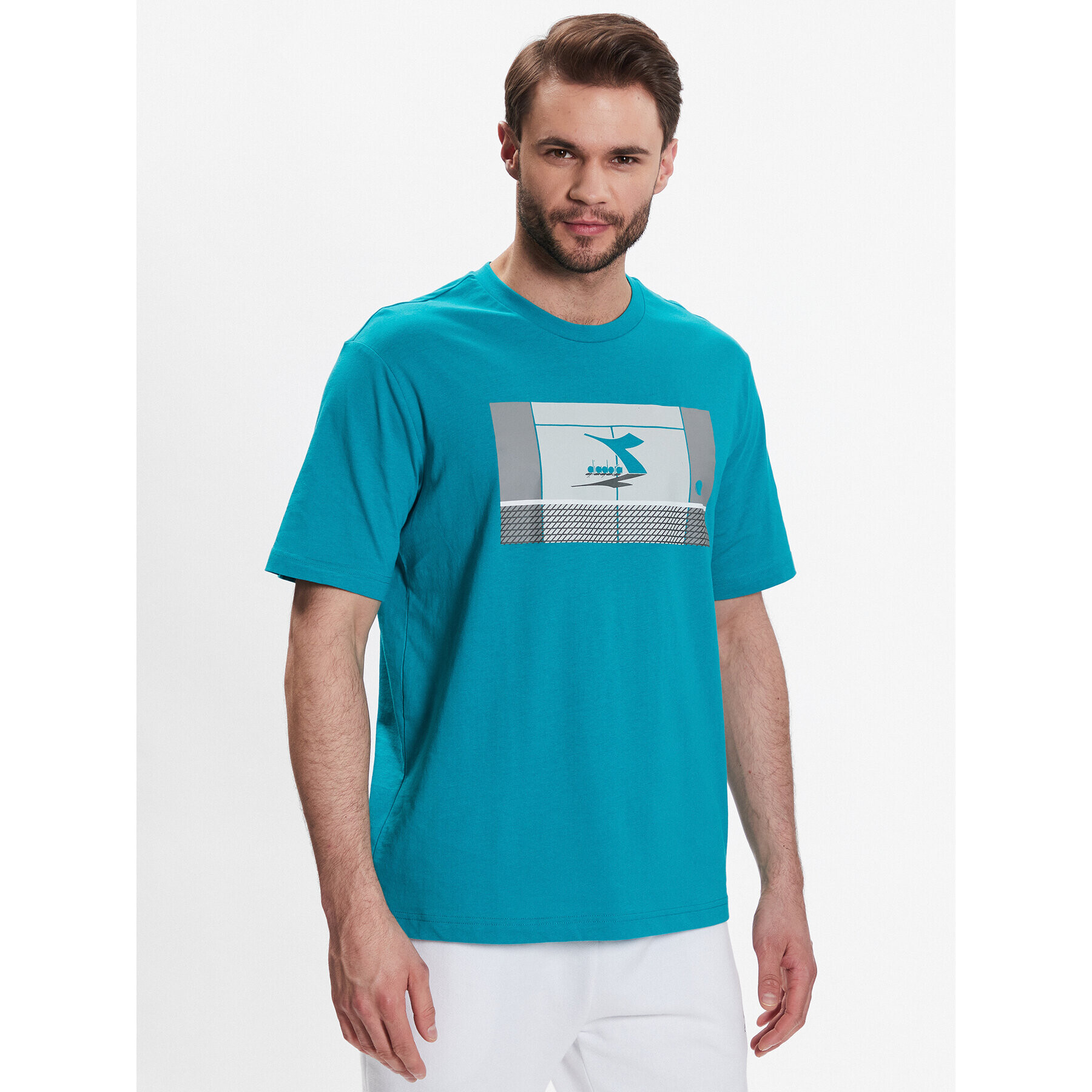 Diadora Тишърт Match Point 102.179312 Син Regular Fit - Pepit.bg