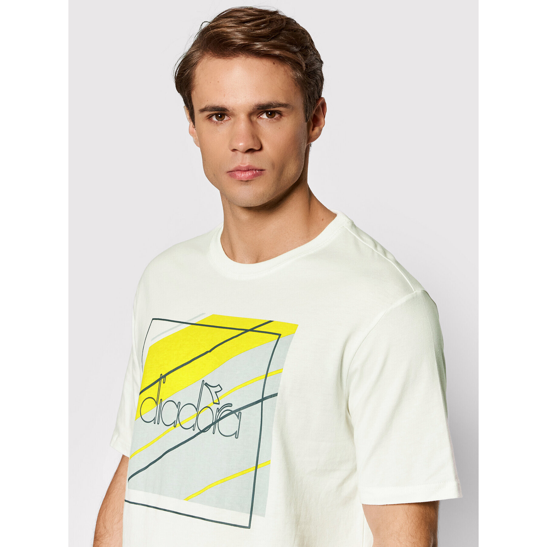 Diadora Тишърт Palle Urbanity 502.177837 Бял Regular Fit - Pepit.bg