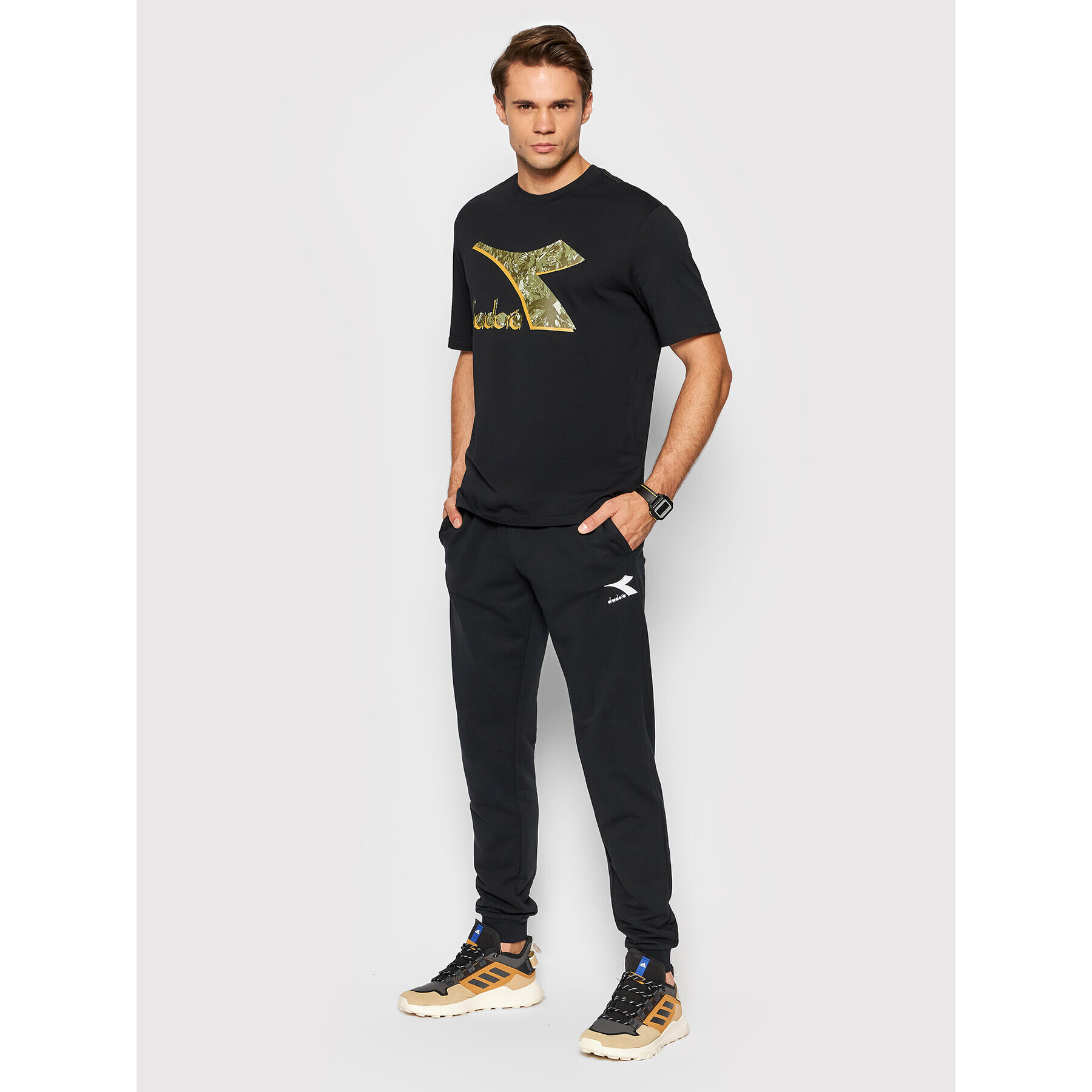 Diadora Тишърт Shield 102.177748 Черен Regular Fit - Pepit.bg