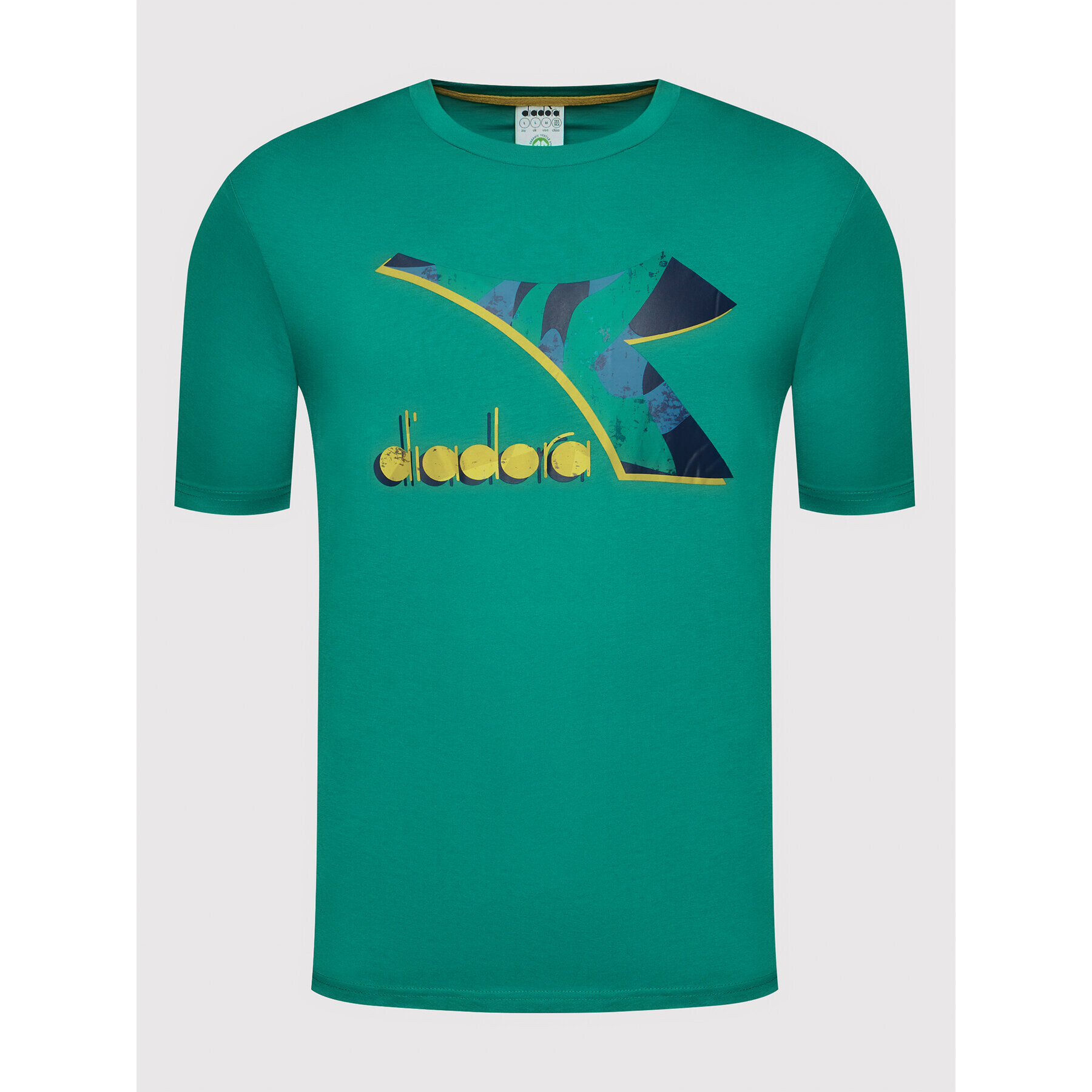 Diadora Тишърт Shield 102.177748 Зелен Regular Fit - Pepit.bg