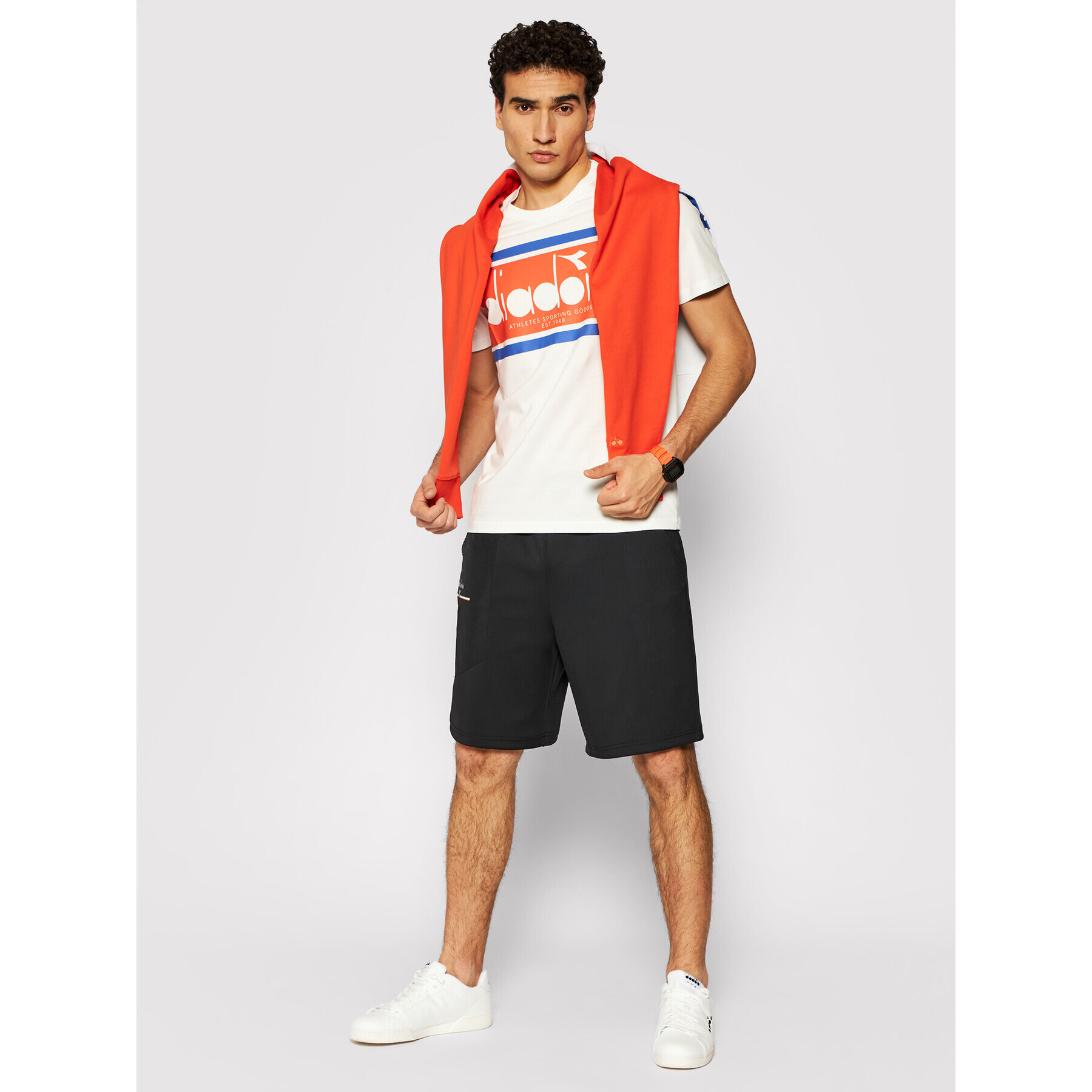 Diadora Тишърт Spectra Oc 502.176632 Бял Regular Fit - Pepit.bg