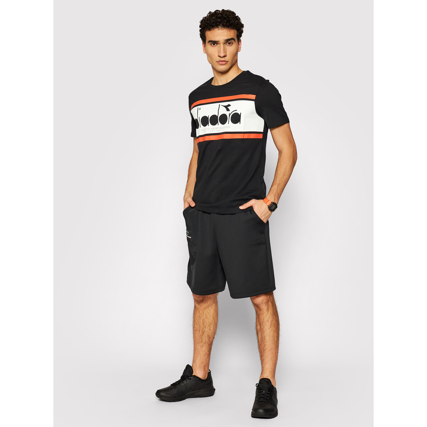 Diadora Тишърт Spectra Oc 502.176632 Черен Regular Fit - Pepit.bg