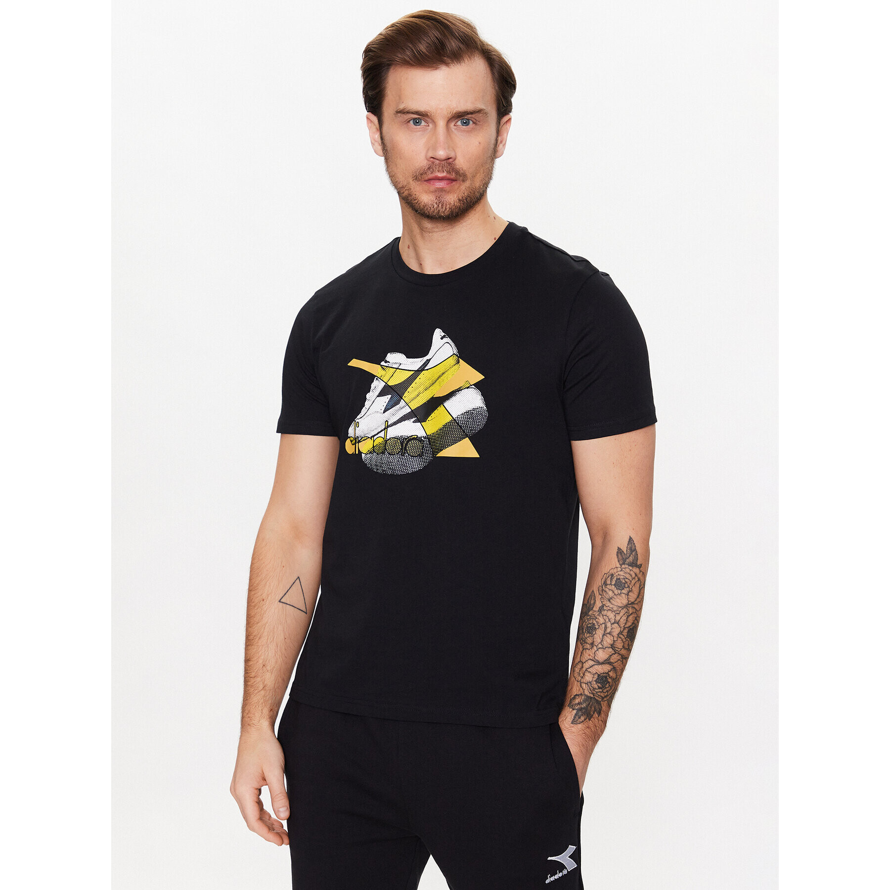 Diadora Тишърт Ss Archive 102.179300 Черен Regular Fit - Pepit.bg