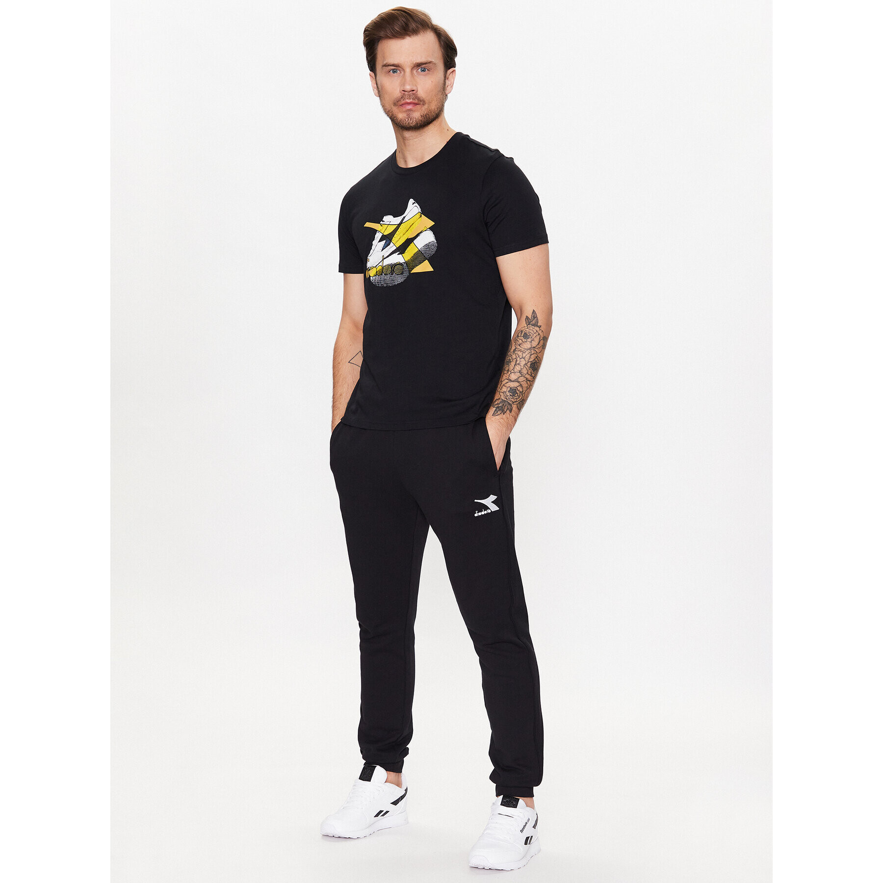 Diadora Тишърт Ss Archive 102.179300 Черен Regular Fit - Pepit.bg