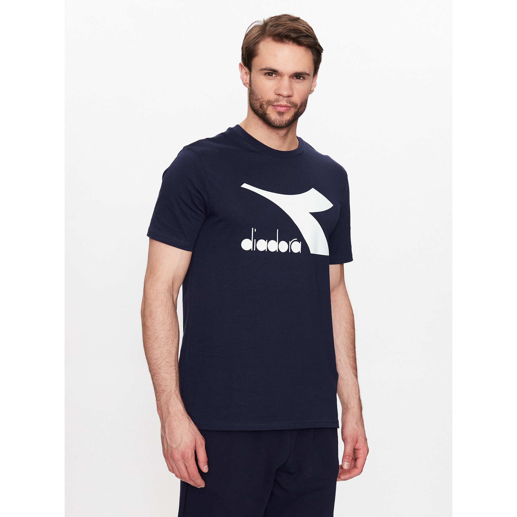 Diadora Тишърт Ss Core 102.179759 Тъмносин Regular Fit - Pepit.bg