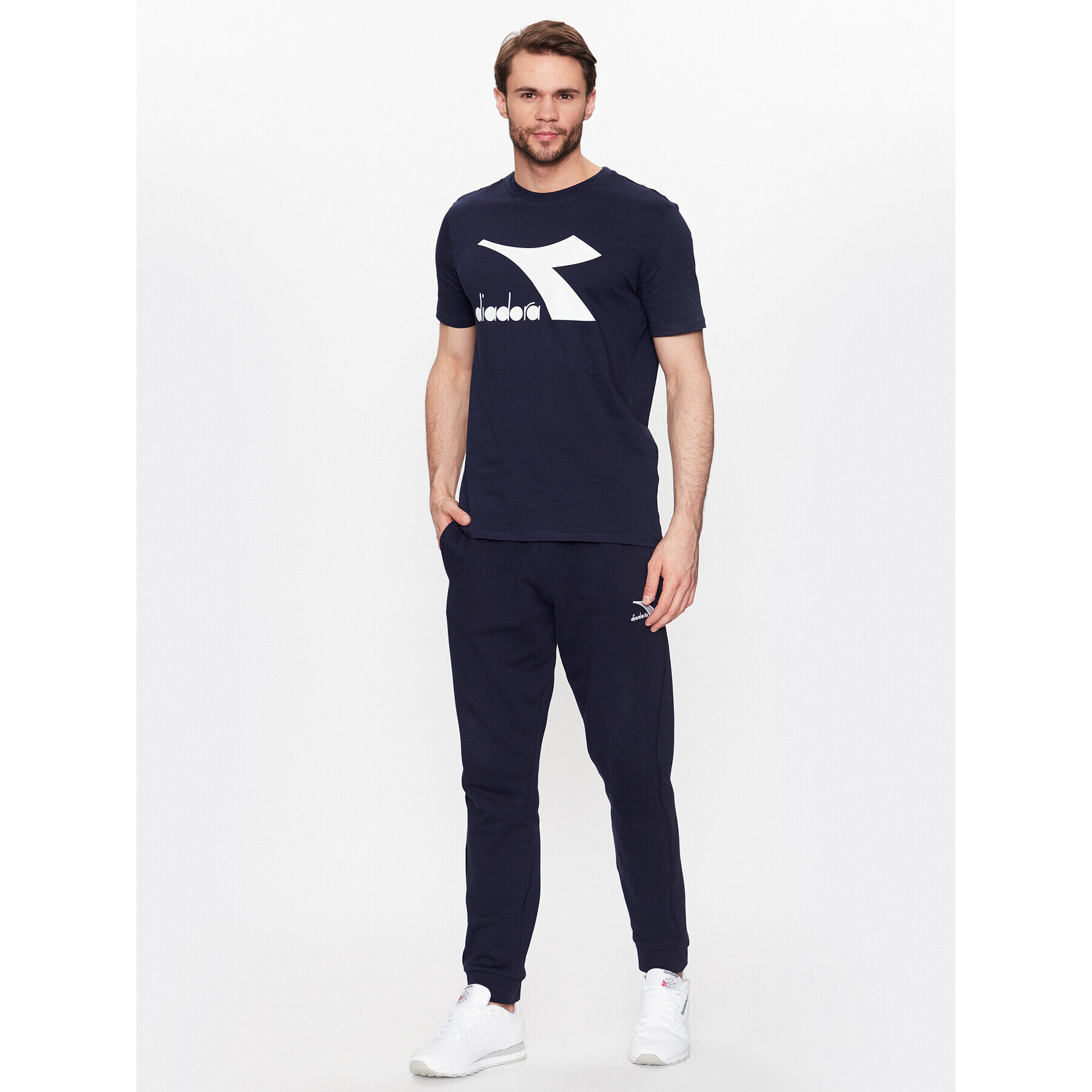 Diadora Тишърт Ss Core 102.179759 Тъмносин Regular Fit - Pepit.bg