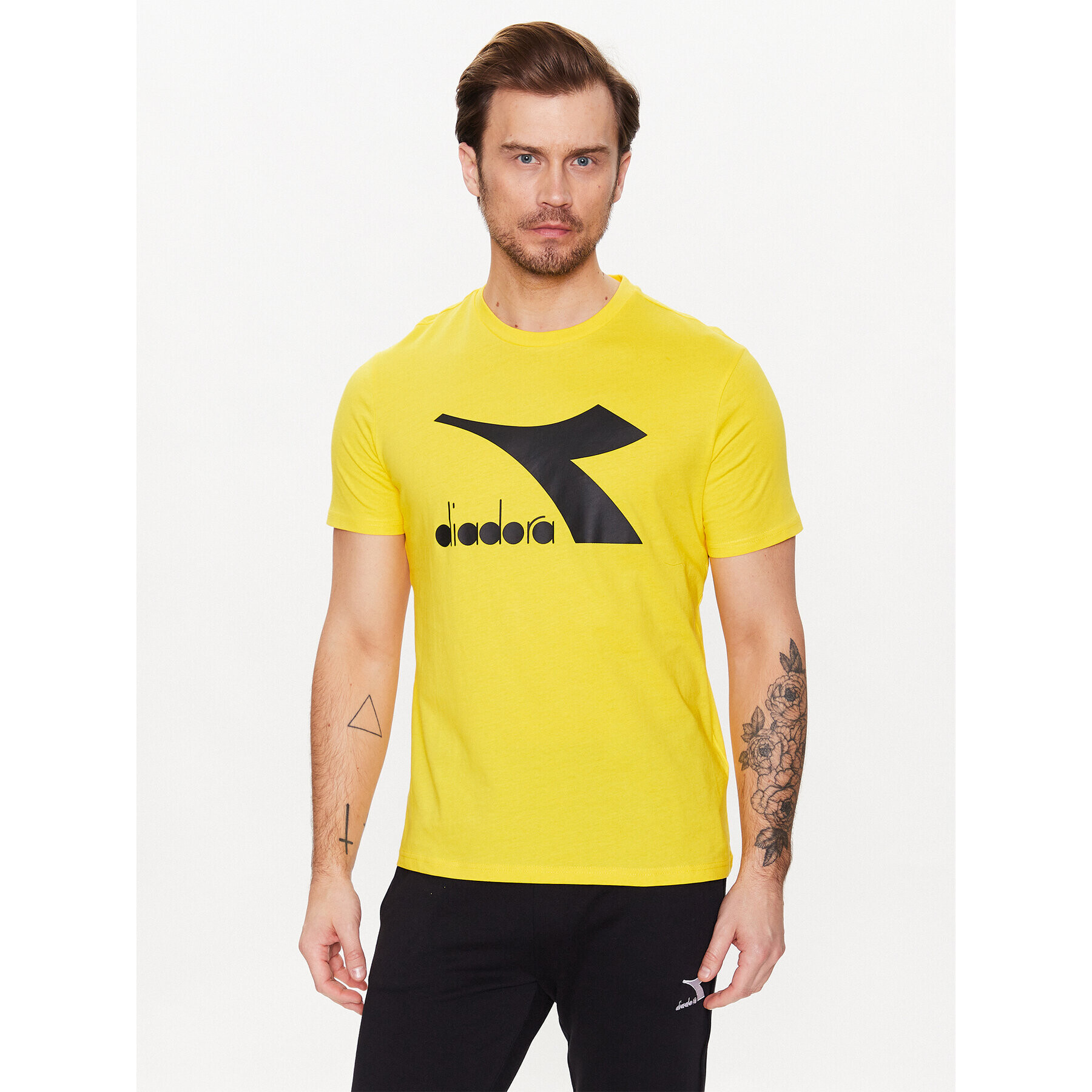 Diadora Тишърт Ss Core 102.179759 Жълт Regular Fit - Pepit.bg