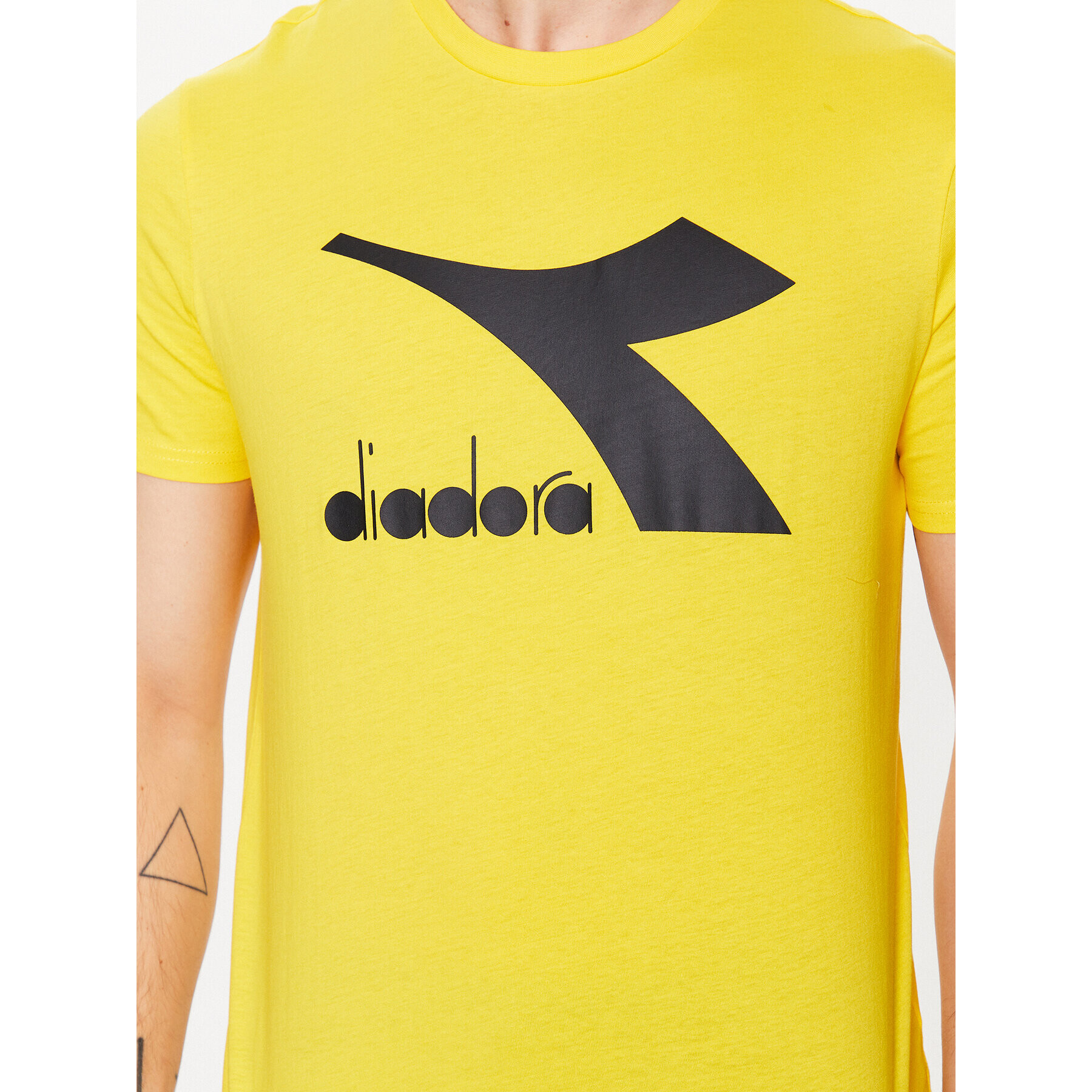Diadora Тишърт Ss Core 102.179759 Жълт Regular Fit - Pepit.bg