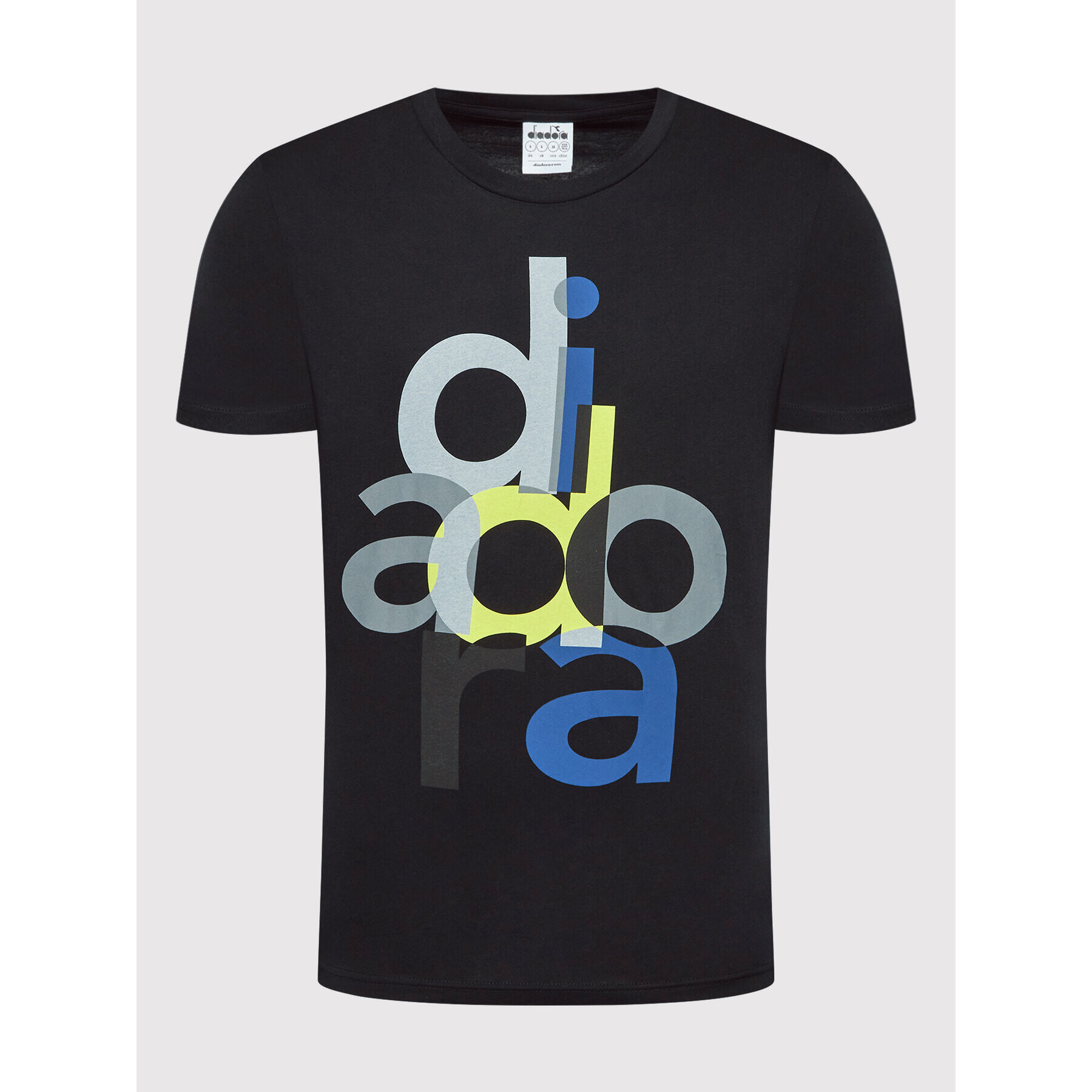 Diadora Тишърт Ss Logo 102.178171 Черен Regular Fit - Pepit.bg
