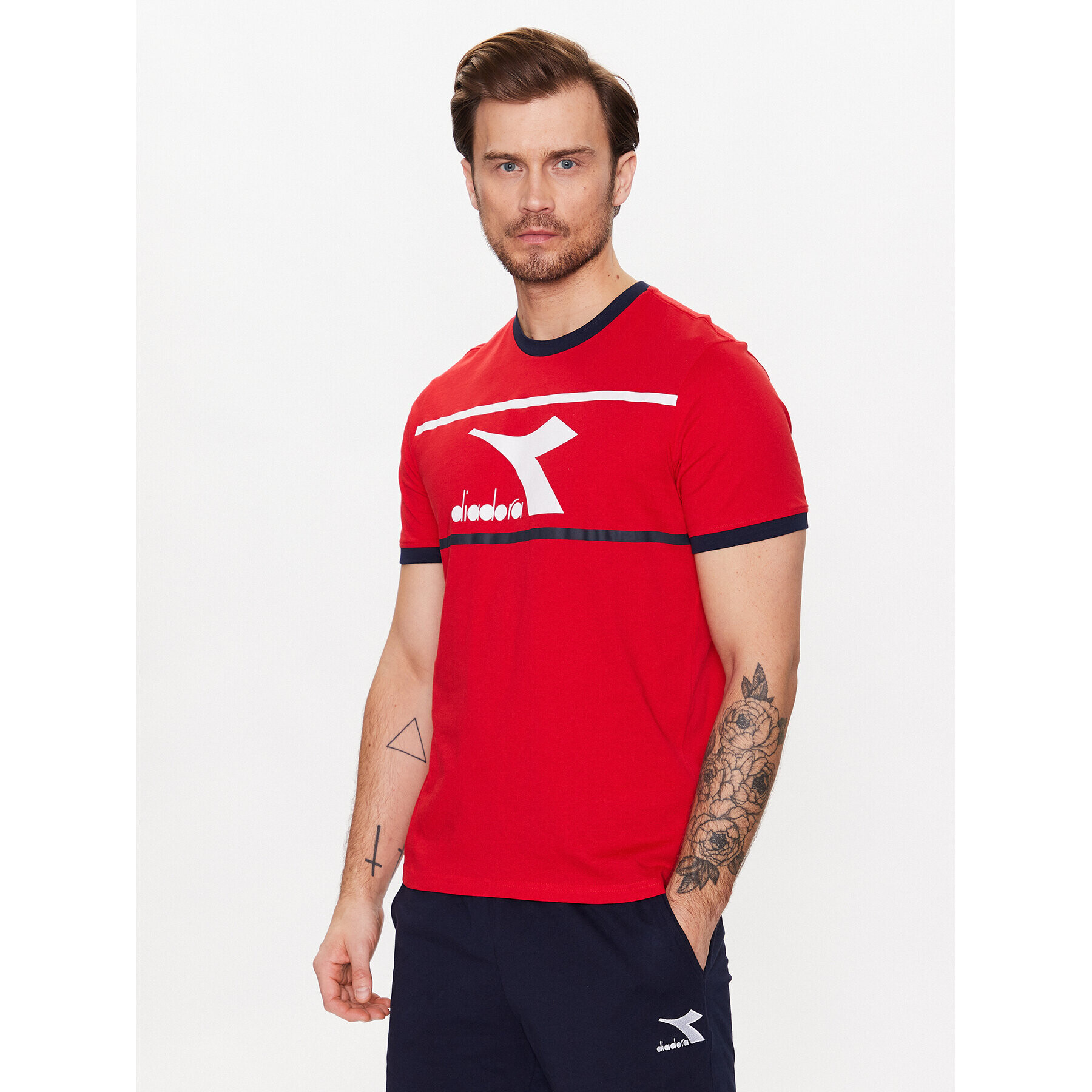 Diadora Тишърт Ss Slam 102.179298 Червен Regular Fit - Pepit.bg