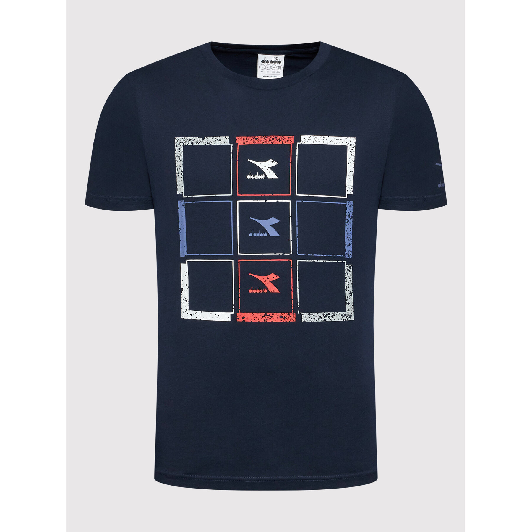 Diadora Тишърт Ss Twist 102.178167 Тъмносин Regular Fit - Pepit.bg