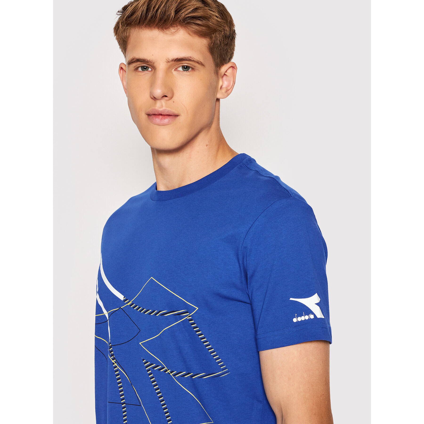 Diadora Тишърт Twist 102.178167 Син Regular Fit - Pepit.bg