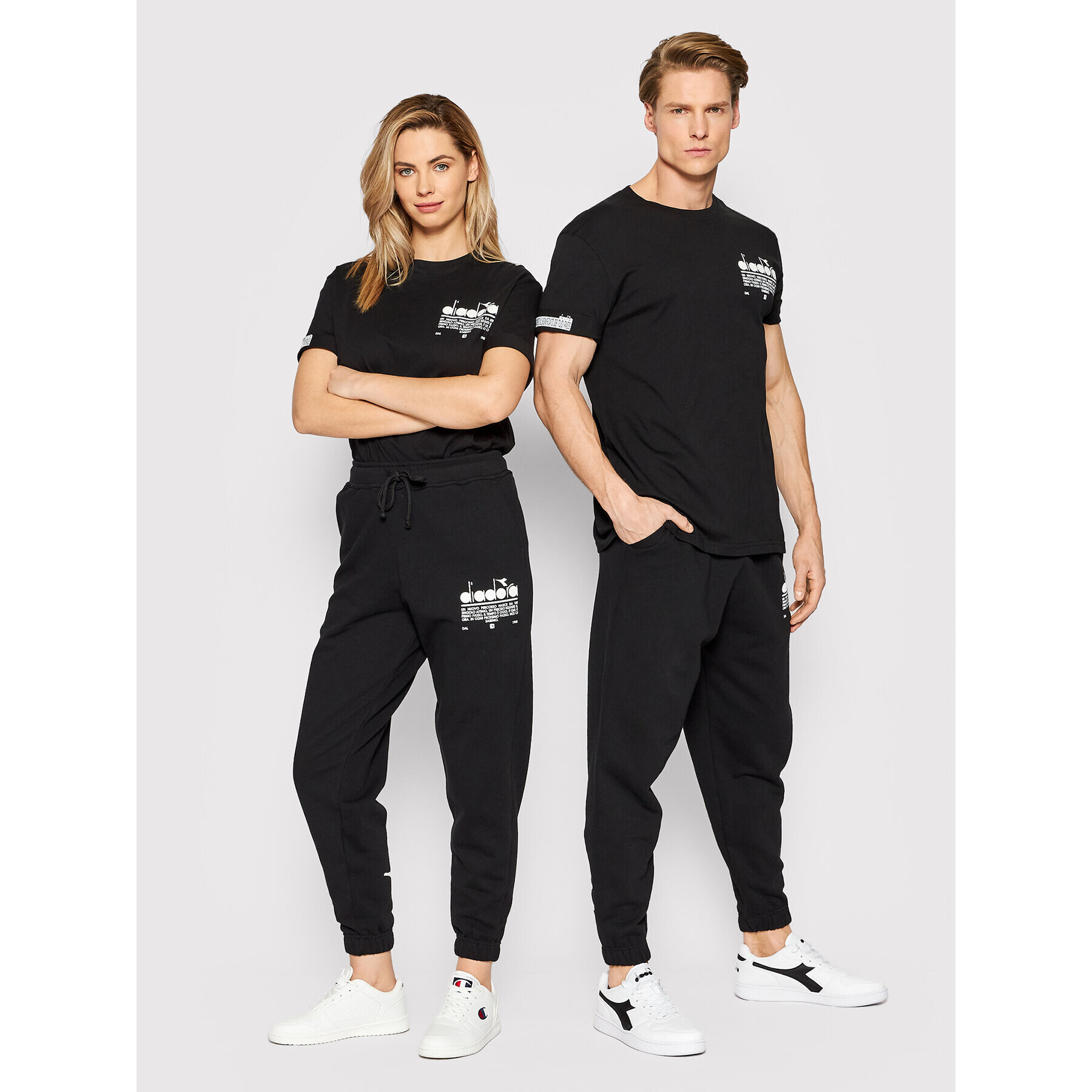 Diadora Тишърт Unisex Manifesto 502.178208 Черен Relaxed Fit - Pepit.bg