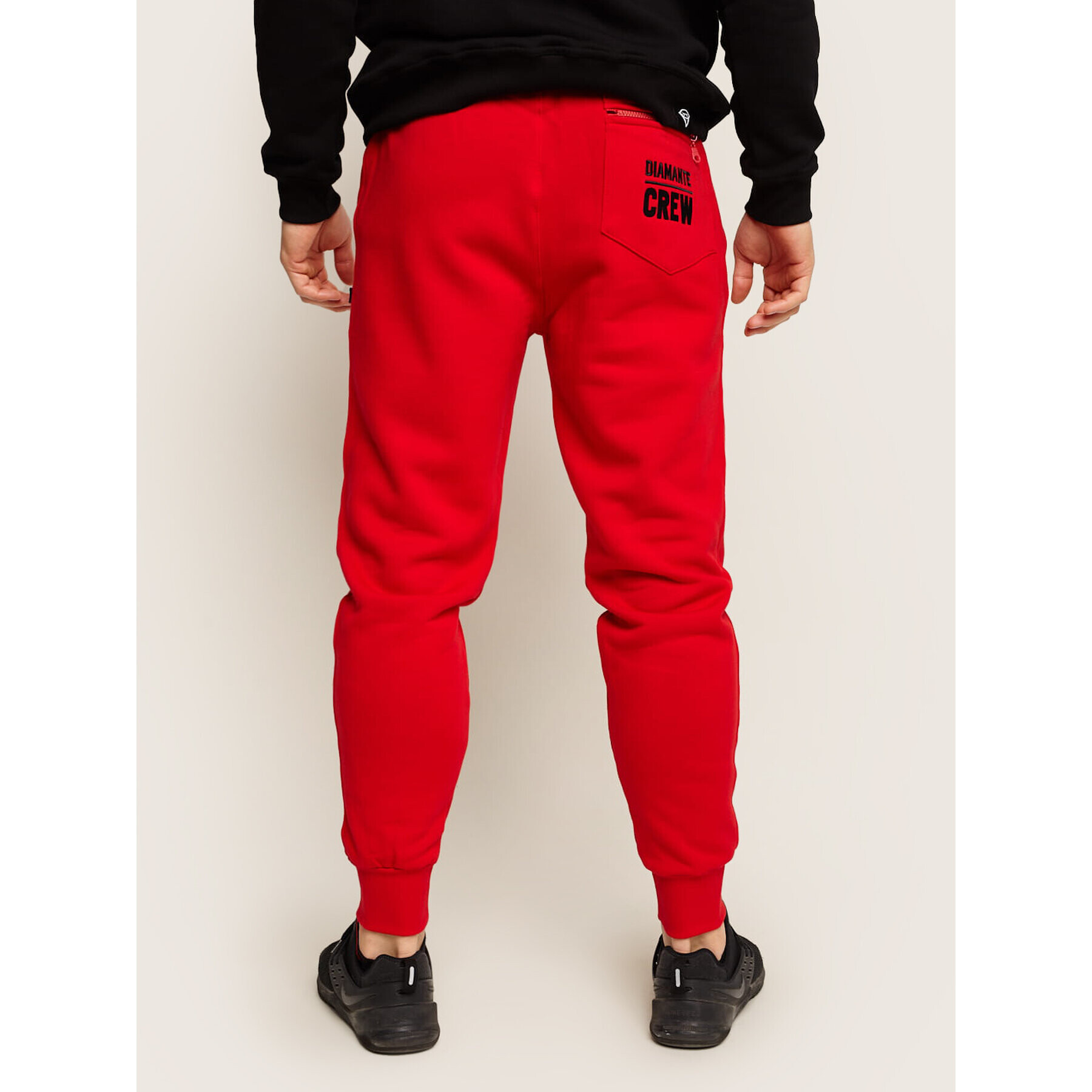 Diamante Wear Долнище анцуг Unisex Classic 5319 Червен Regular Fit - Pepit.bg