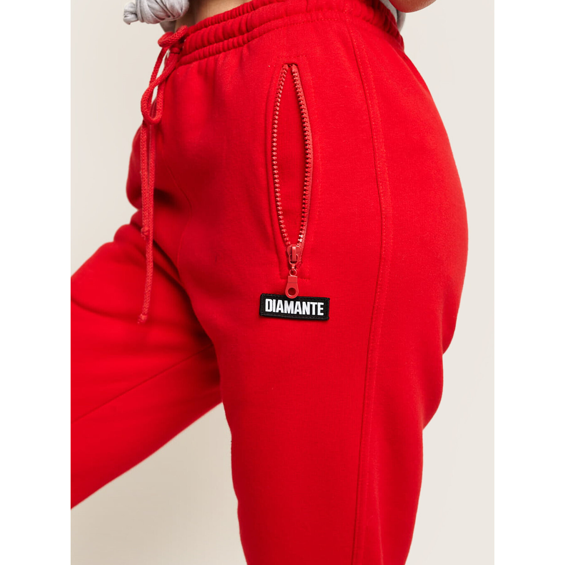Diamante Wear Долнище анцуг Unisex Classic 5319 Червен Regular Fit - Pepit.bg