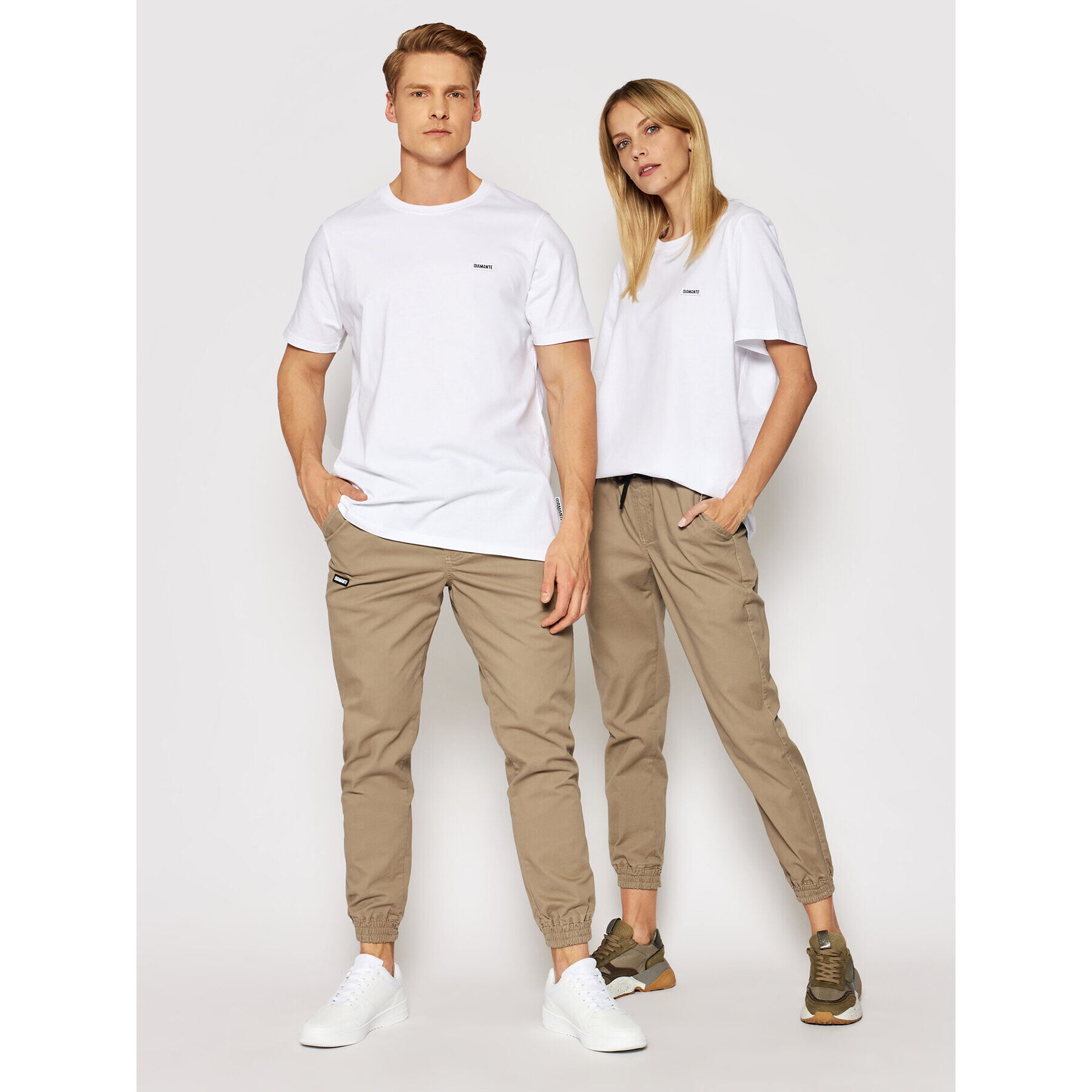 Diamante Wear Джогъри Unisex Classic 5493 Бежов Regular Fit - Pepit.bg