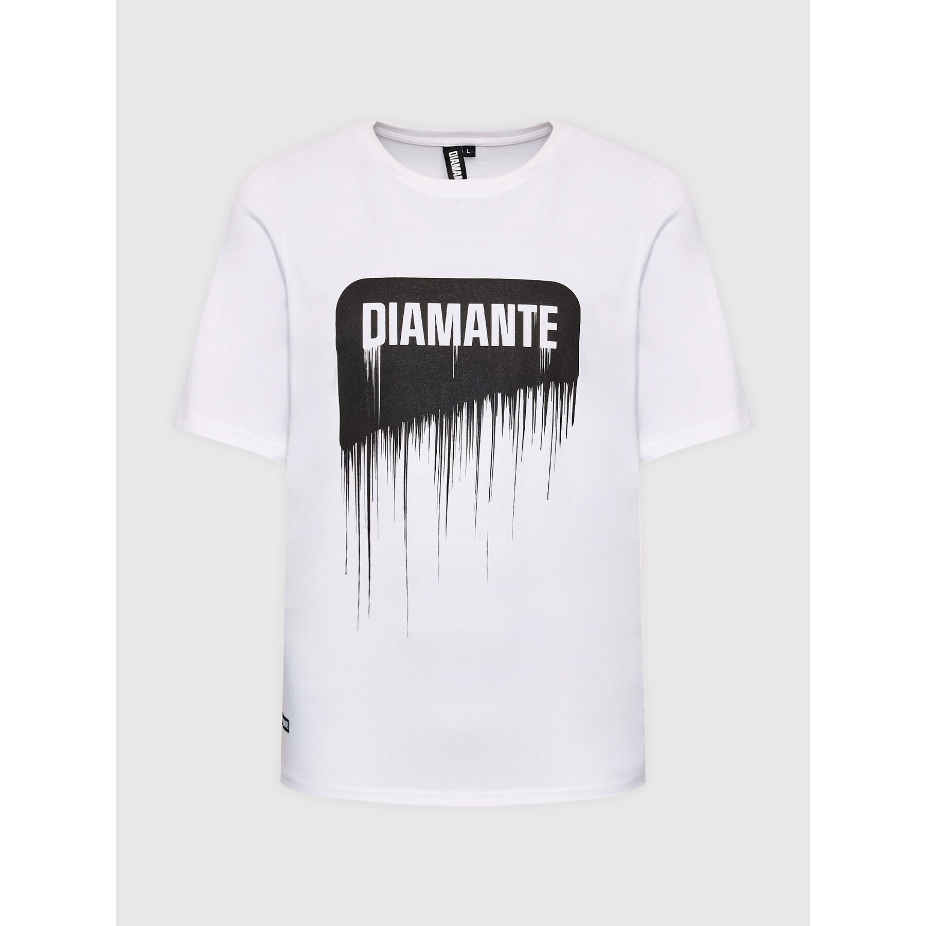 Diamante Wear Тишърт Unisex Spray Бял Regular Fit - Pepit.bg