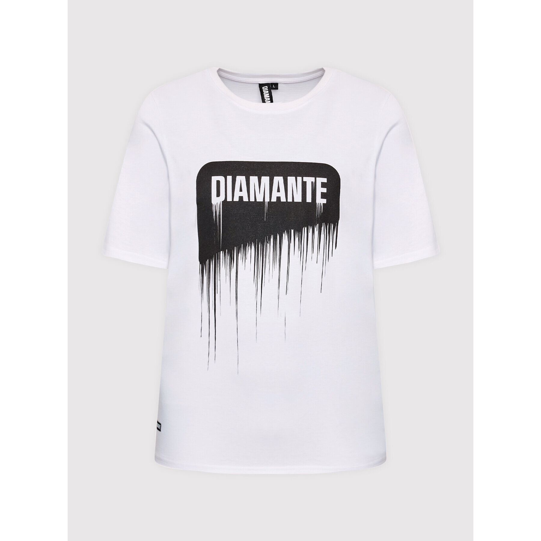 Diamante Wear Тишърт Unisex Spray Бял Regular Fit - Pepit.bg