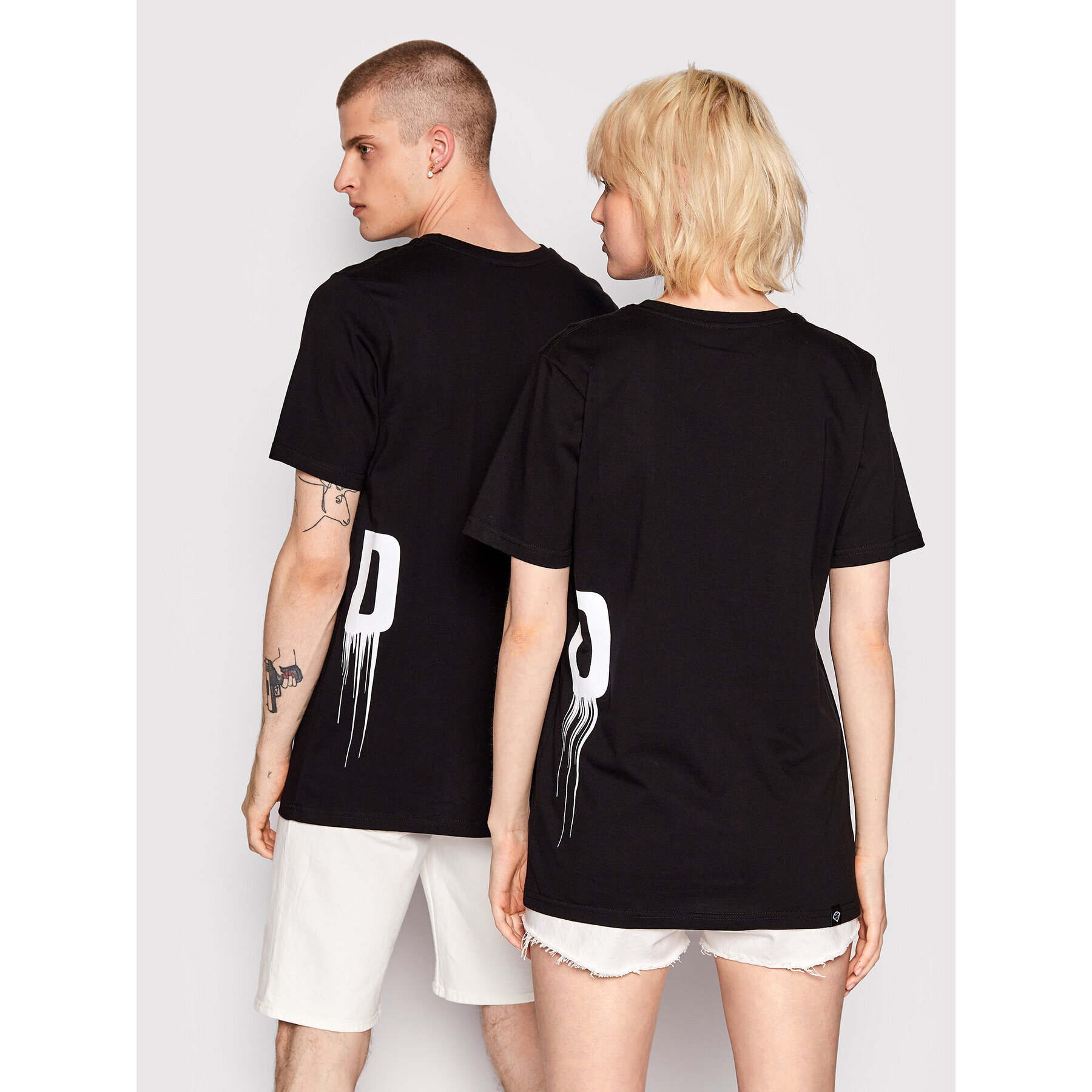 Diamante Wear Тишърт Unisex Spray Черен Regular Fit - Pepit.bg