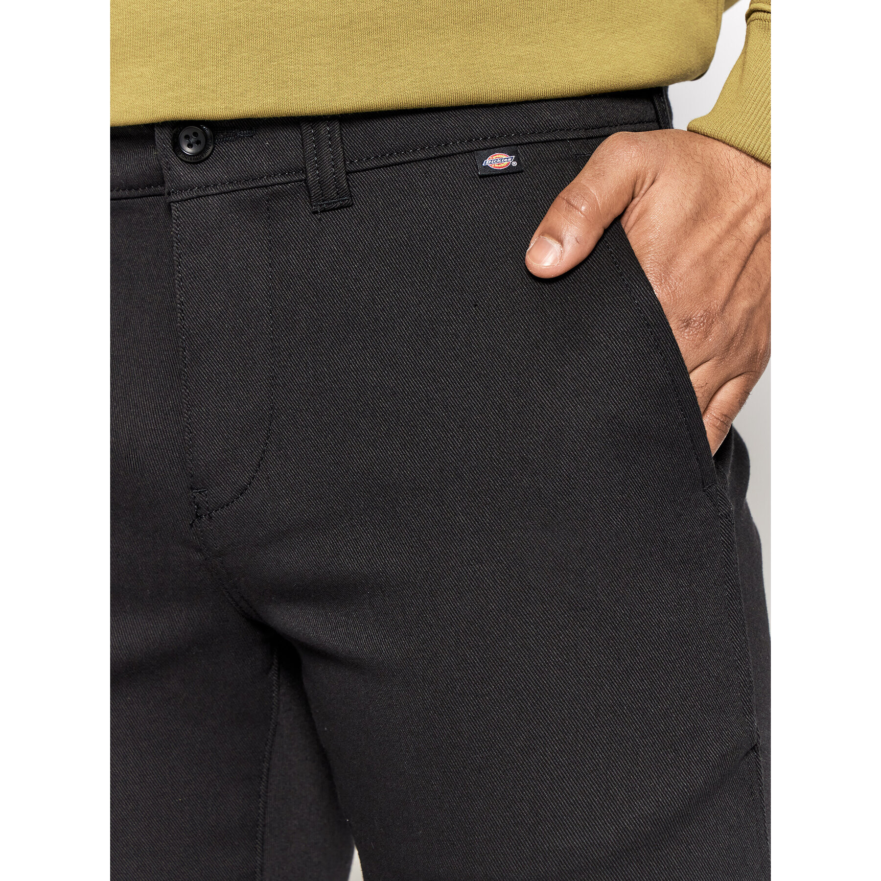 Dickies Чино панталони Sherburn DK0A4X9QBLK Черен Slim Fit - Pepit.bg