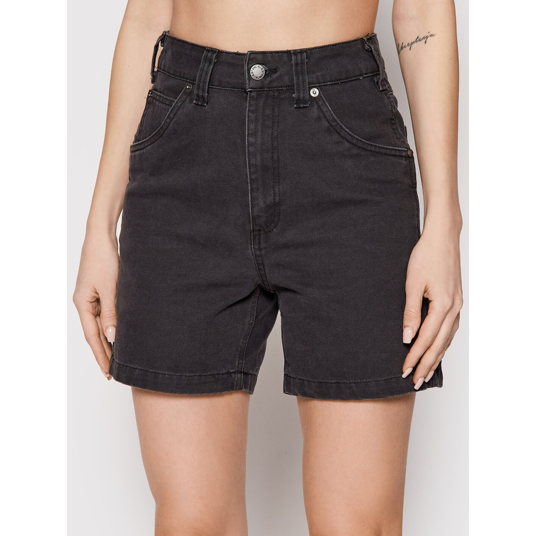 Dickies Дънкови шорти Duck Canvas DK0A4XRSC40 Черен Regular Fit - Pepit.bg
