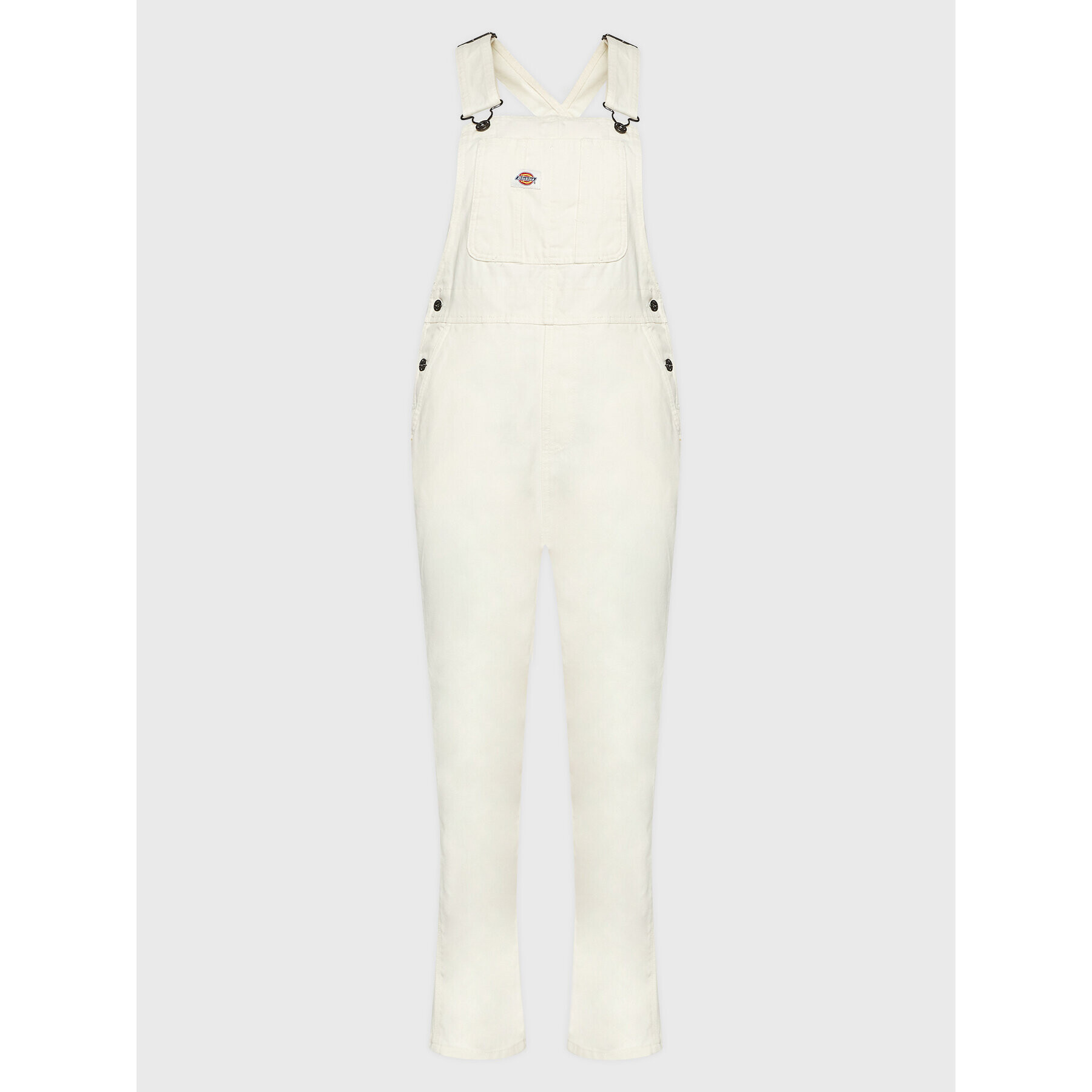 Dickies Гащеризон с презрамки Duck Canvas Bib DK0A4XM1C43 Бял Regular Fit - Pepit.bg