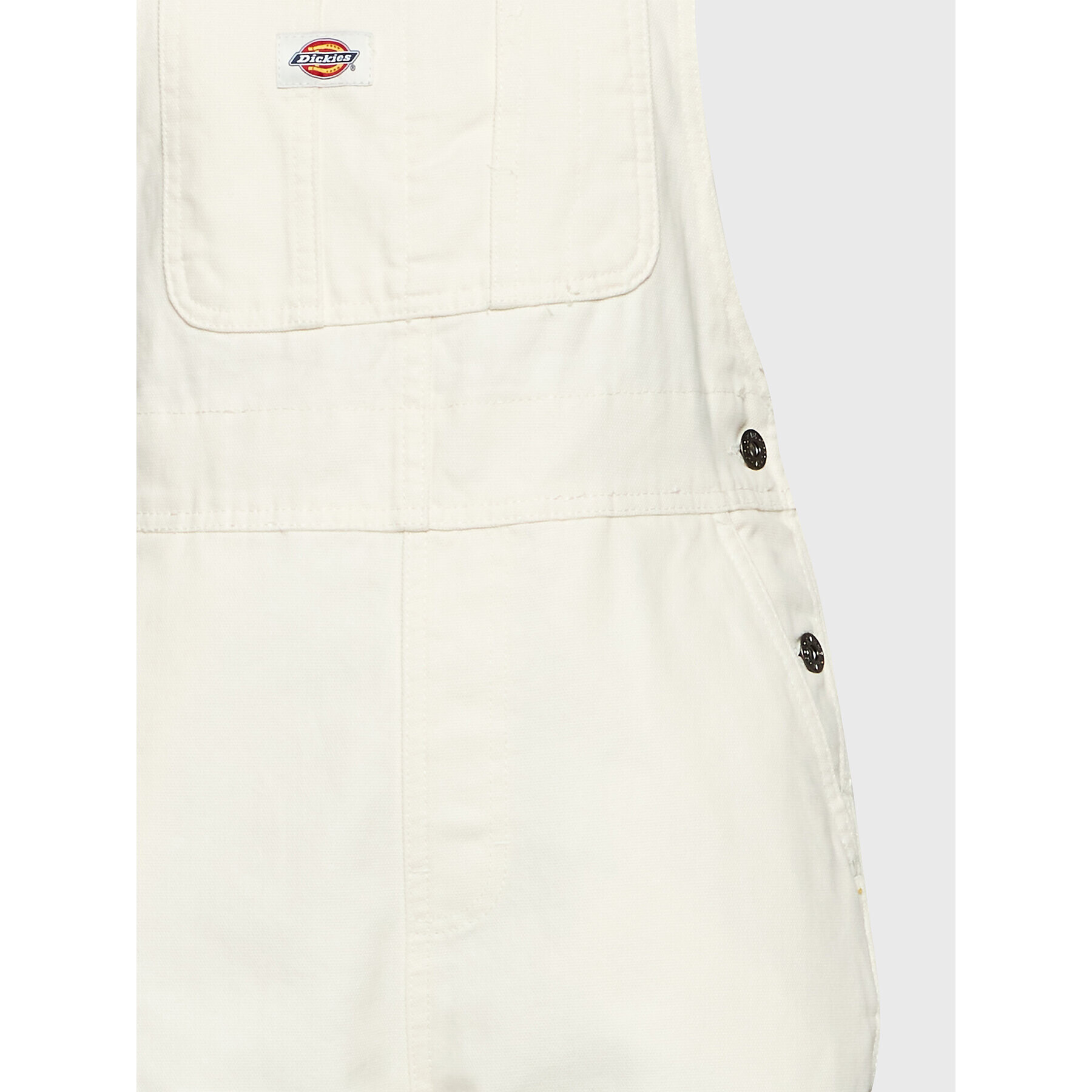 Dickies Гащеризон с презрамки Duck Canvas Bib DK0A4XM1C43 Бял Regular Fit - Pepit.bg