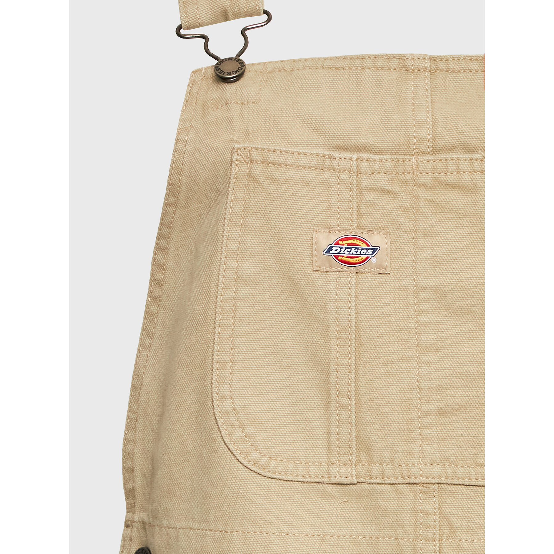 Dickies Гащеризон с презрамки Duck Canvas DK0A4XPT Бежов Regular Fit - Pepit.bg