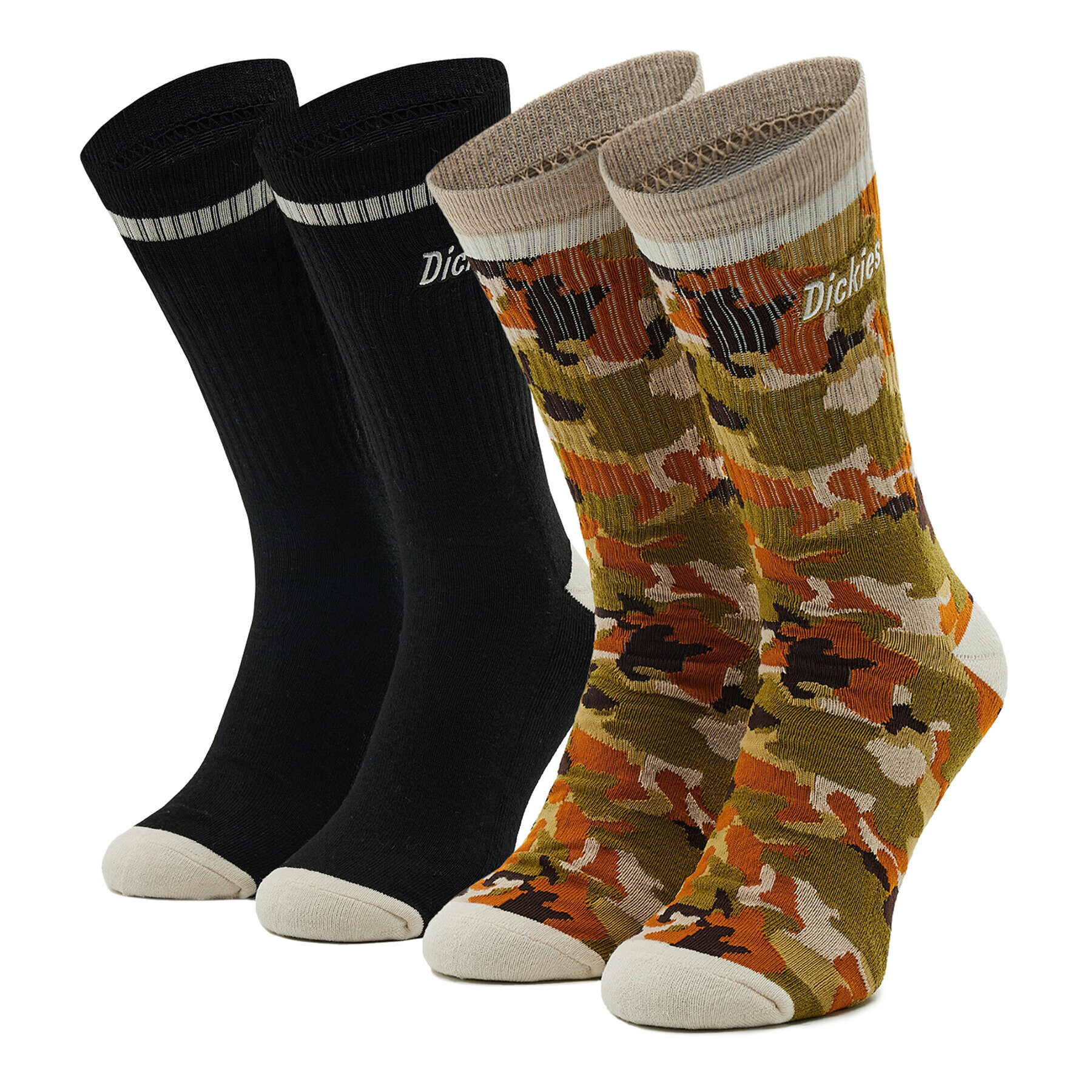 Dickies Комплект 2 чифта дълги чорапи мъжки Artondale Socks DK0A4XNNBCF1 Зелен - Pepit.bg