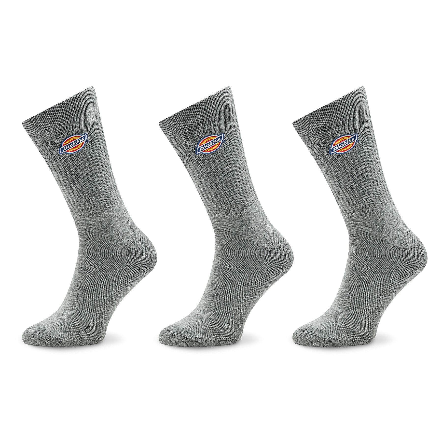 Dickies Комплект 3 чифта дълги чорапи мъжки Valley DK0A4X82 Сив - Pepit.bg