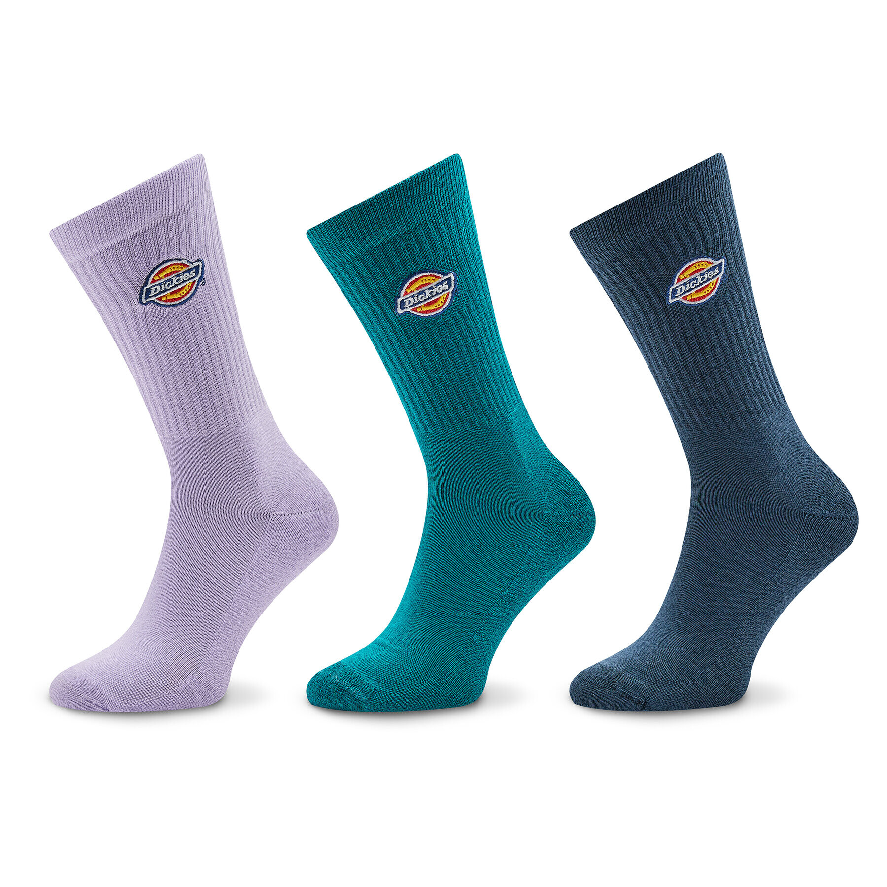 Dickies Комплект 3 чифта дълги чорапи мъжки Valley DK0A4X82 Виолетов - Pepit.bg