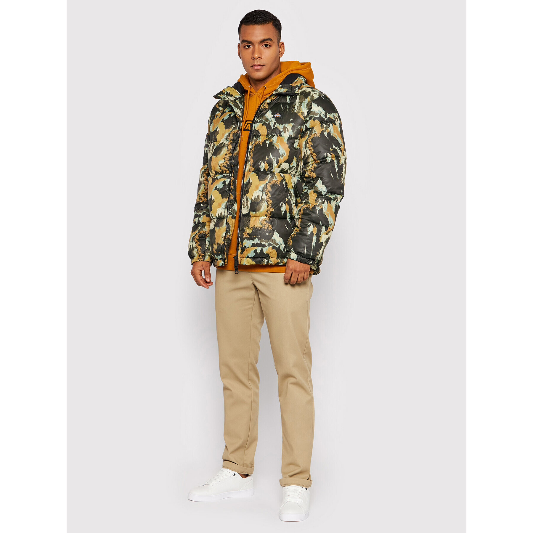 Dickies Пухено яке Crafted Camo DK0A4XP5GRC1 Зелен Regular Fit - Pepit.bg