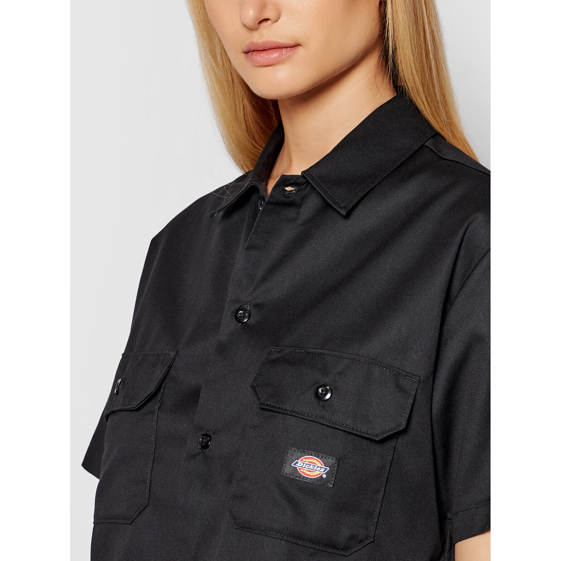 Dickies Риза Ss Work DK0A4XE1BLK Черен Regular Fit - Pepit.bg