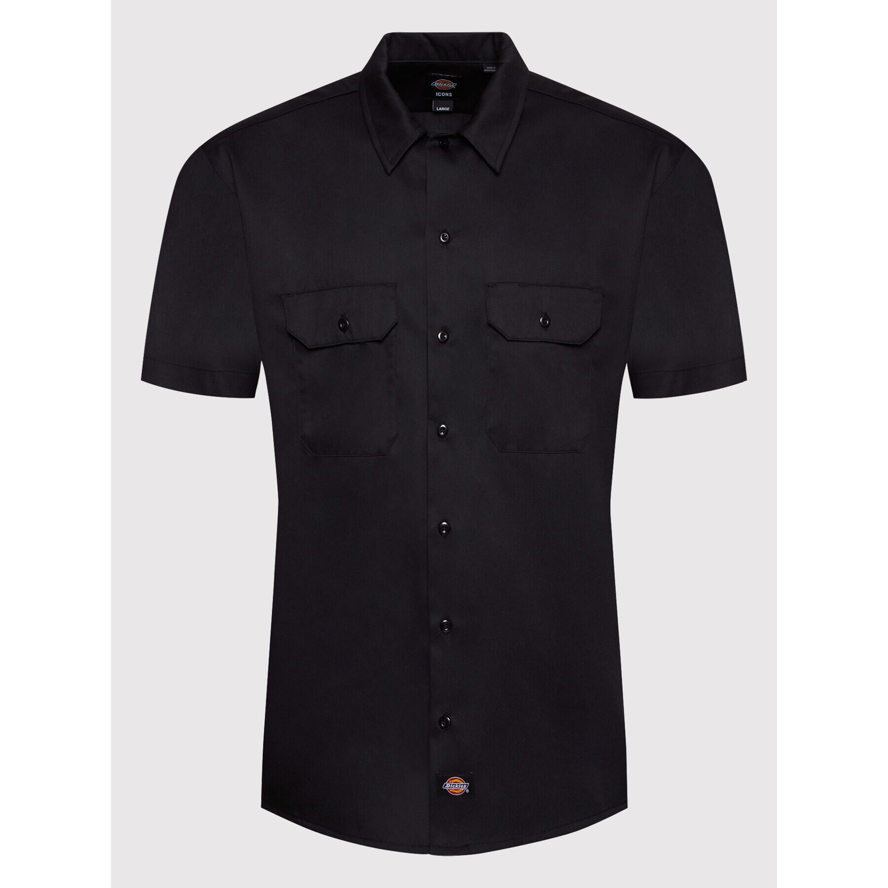 Dickies Риза Work DK0A4XK7BLK Черен Relaxed Fit - Pepit.bg