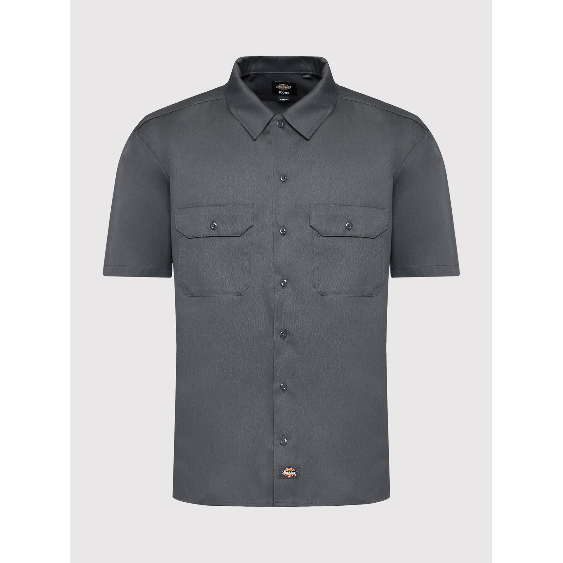 Dickies Риза Work DK0A4XK7CH0 Сив Regular Fit - Pepit.bg