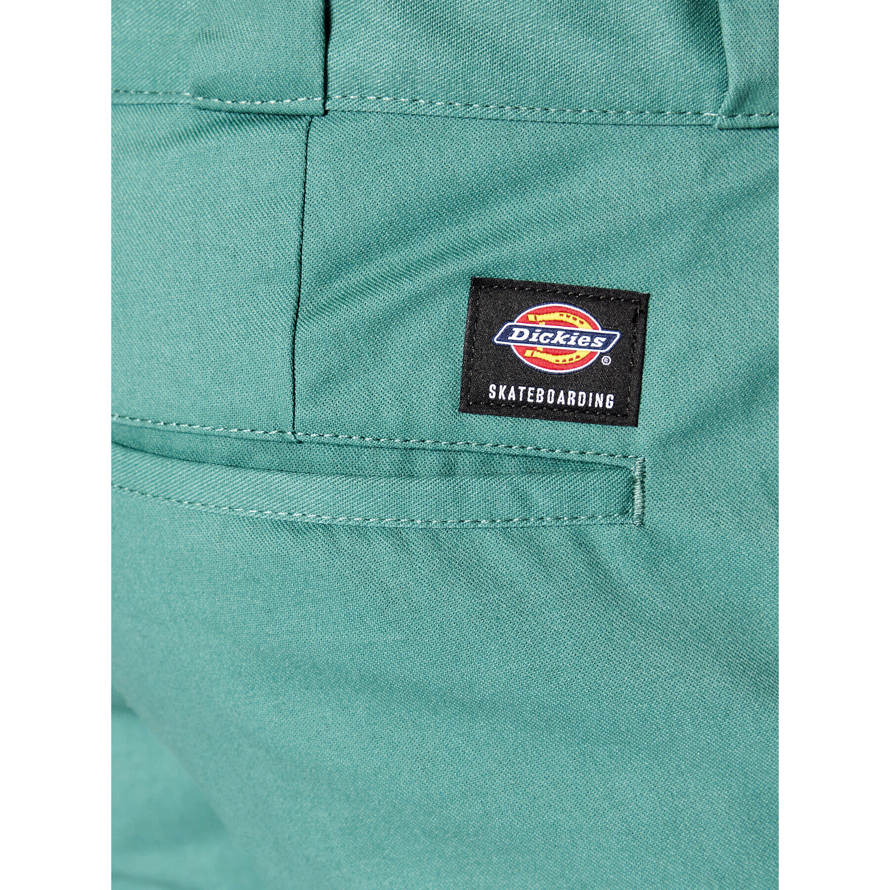 Dickies Шорти от плат Workshort Flex DK0A4XPQLN0 Зелен Slim Fit - Pepit.bg