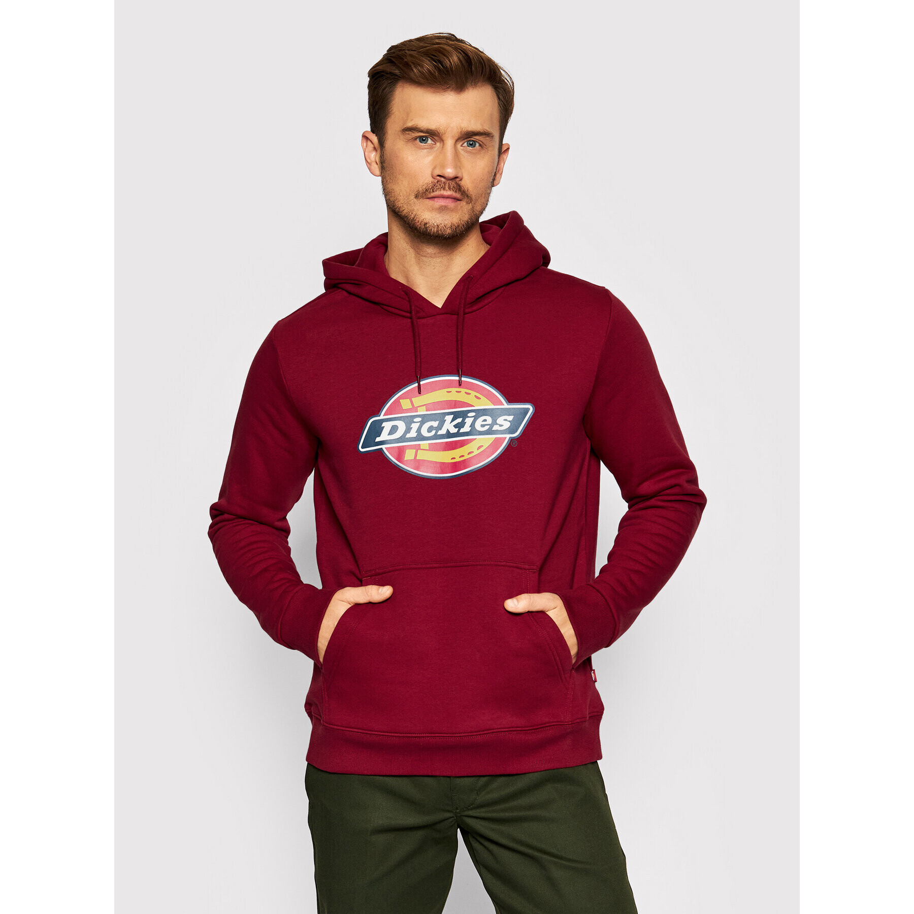 Dickies Суитшърт Icon Logo DK0A4XCB Бордо Regular Fit - Pepit.bg