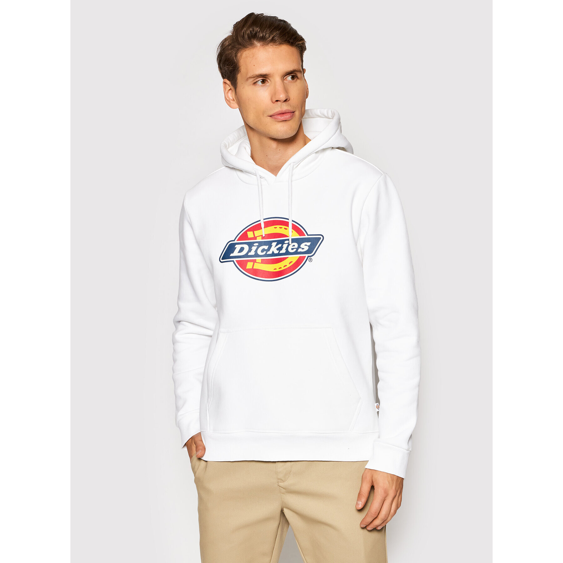 Dickies Суитшърт Icon Logo DK0A4XCB Бял Regular Fit - Pepit.bg