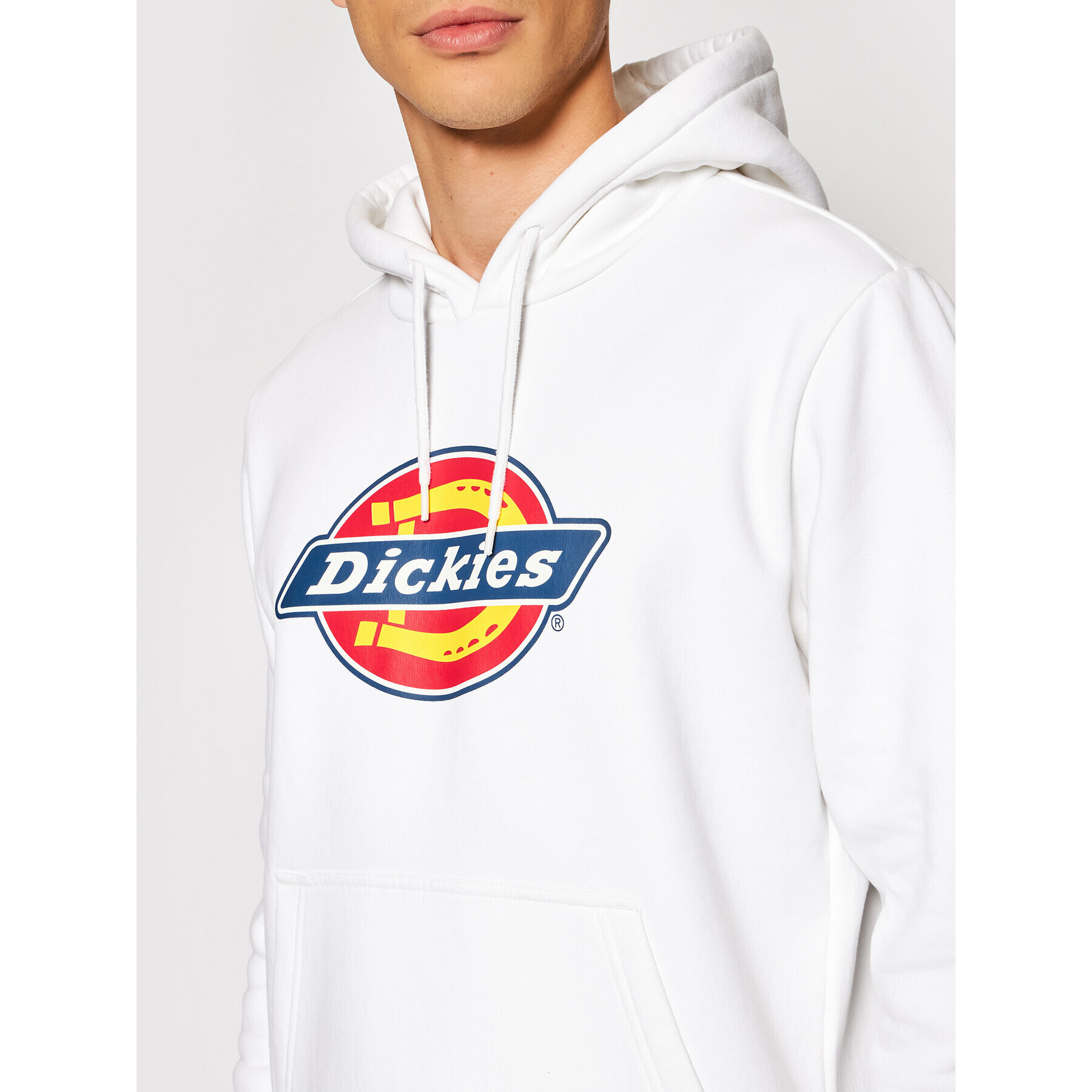 Dickies Суитшърт Icon Logo DK0A4XCB Бял Regular Fit - Pepit.bg