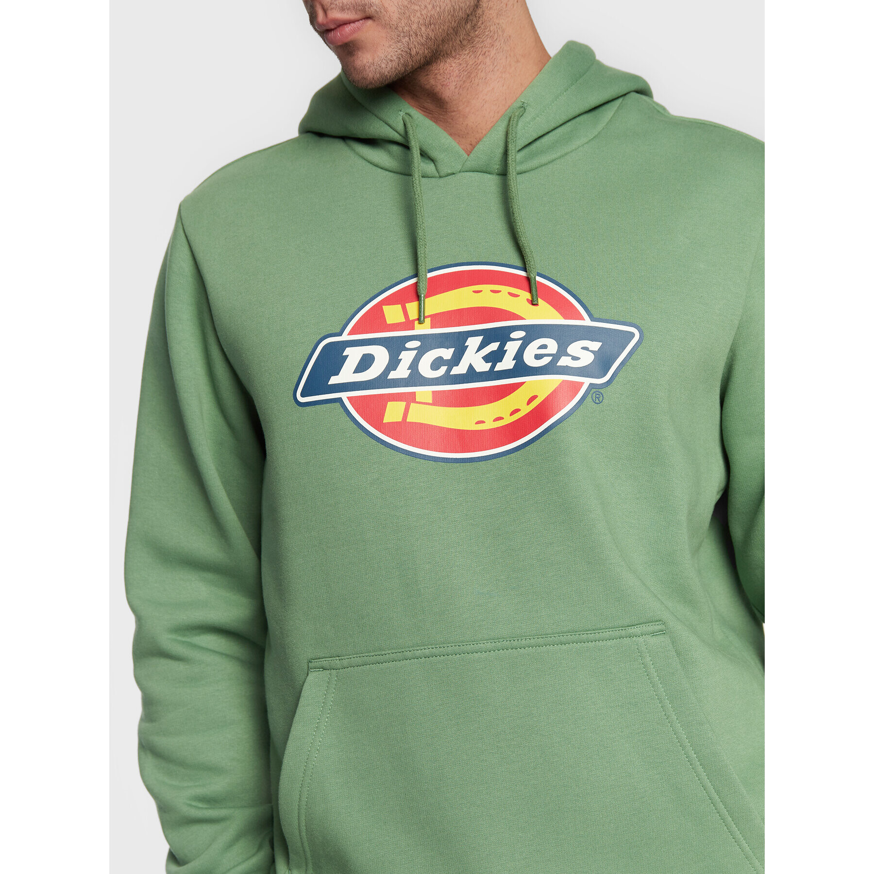 Dickies Суитшърт Icon Logo DK0A4XCBC97 Зелен Regular Fit - Pepit.bg