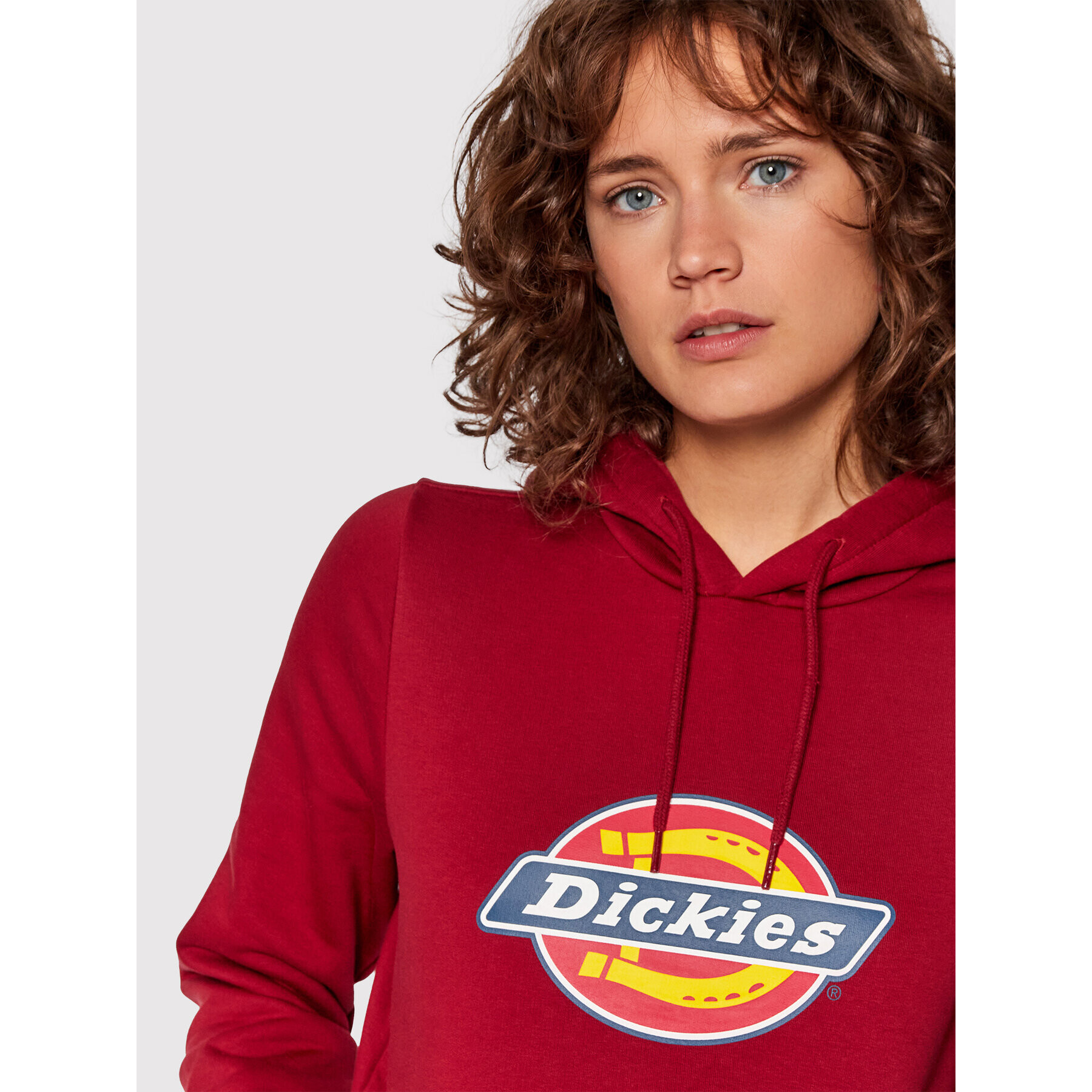 Dickies Суитшърт Icon Logo DK0A4XCC Бордо Regular Fit - Pepit.bg