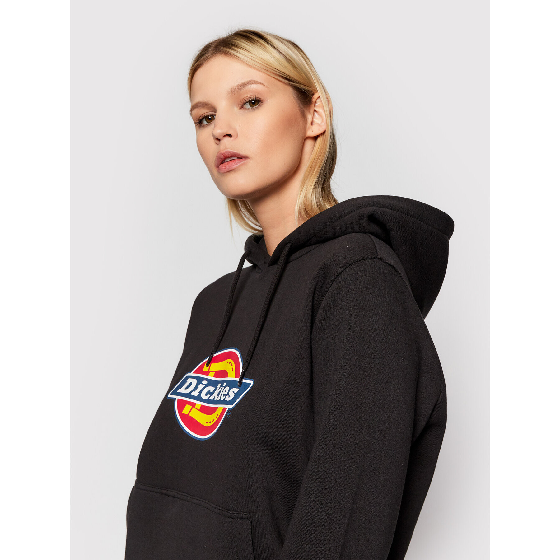 Dickies Суитшърт Icon Logo DK0A4XCC Черен Regular Fit - Pepit.bg