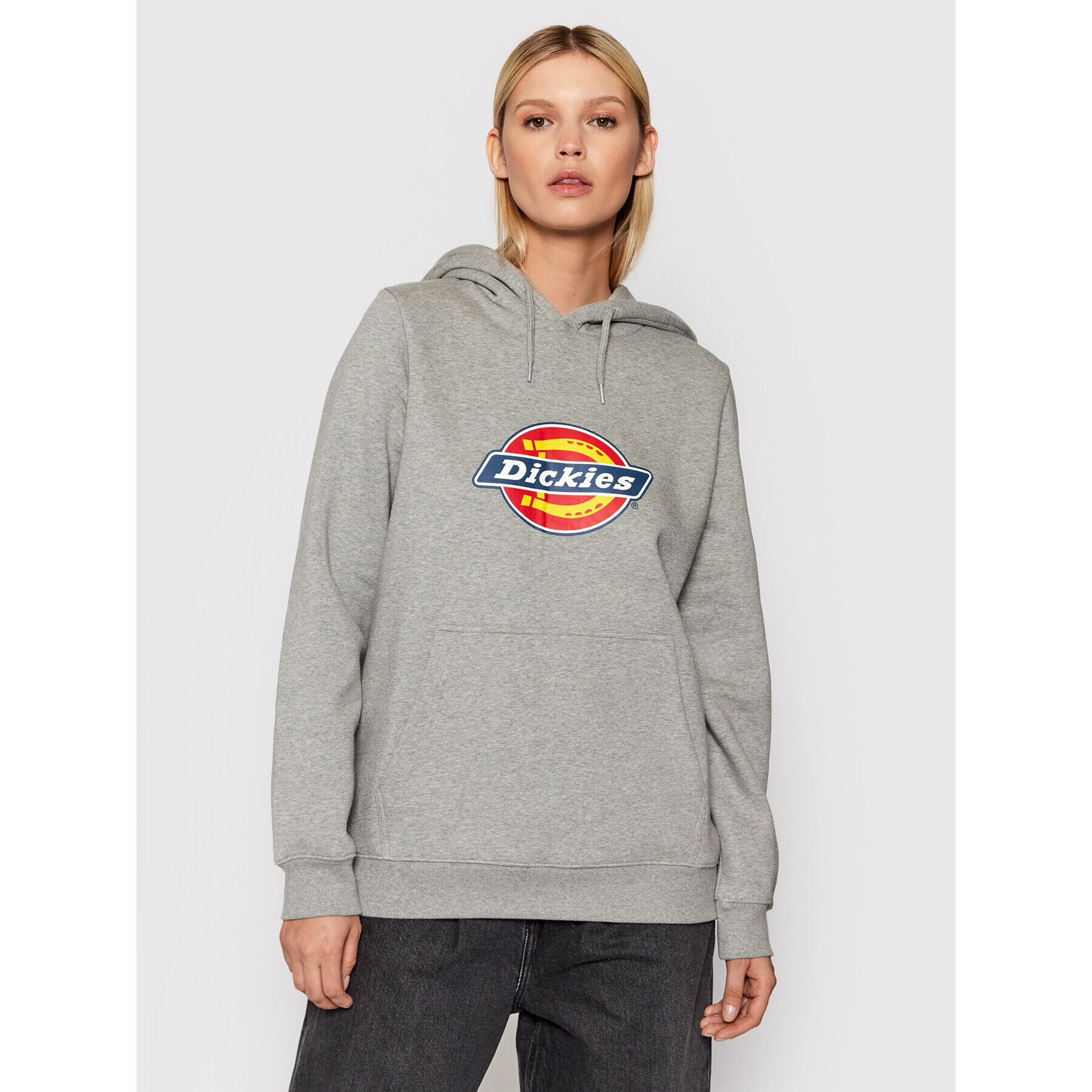 Dickies Суитшърт Icon Logo DK0A4XCC Сив Regular Fit - Pepit.bg