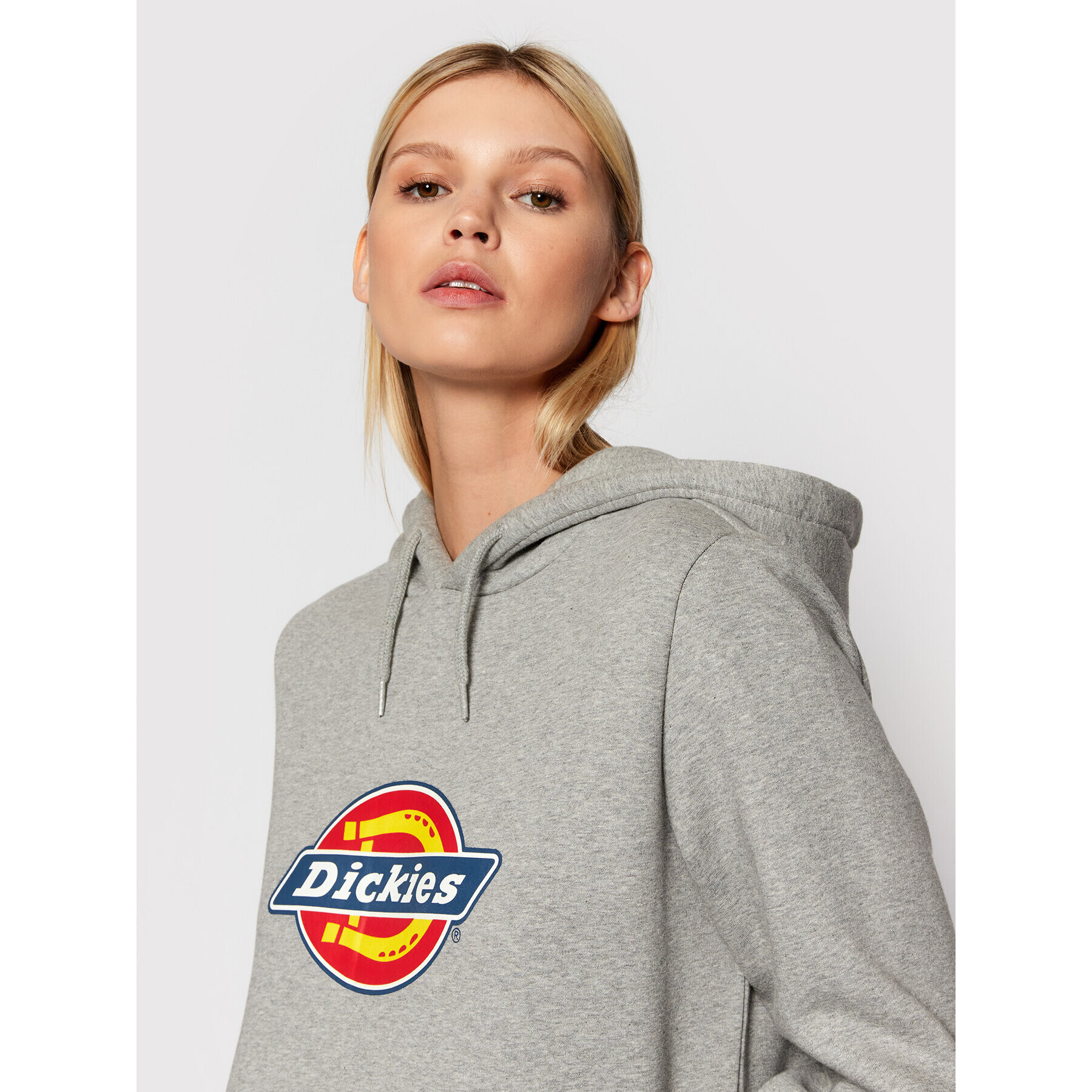 Dickies Суитшърт Icon Logo DK0A4XCC Сив Regular Fit - Pepit.bg