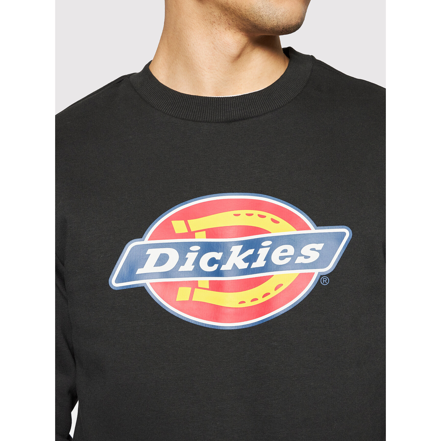 Dickies Суитшърт Icon Logo DK0A4XCIBLK Черен Regular Fit - Pepit.bg