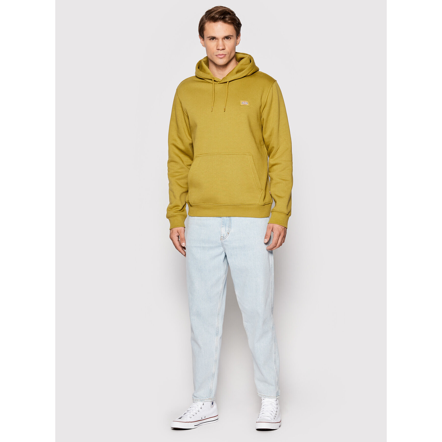 Dickies Суитшърт Oakport DK0A4XCDC32 Зелен Regular Fit - Pepit.bg