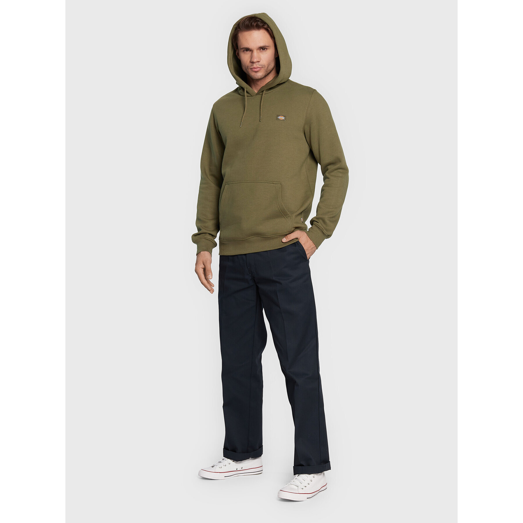 Dickies Суитшърт Oakport DK0A4XCDMGR Зелен Regular Fit - Pepit.bg