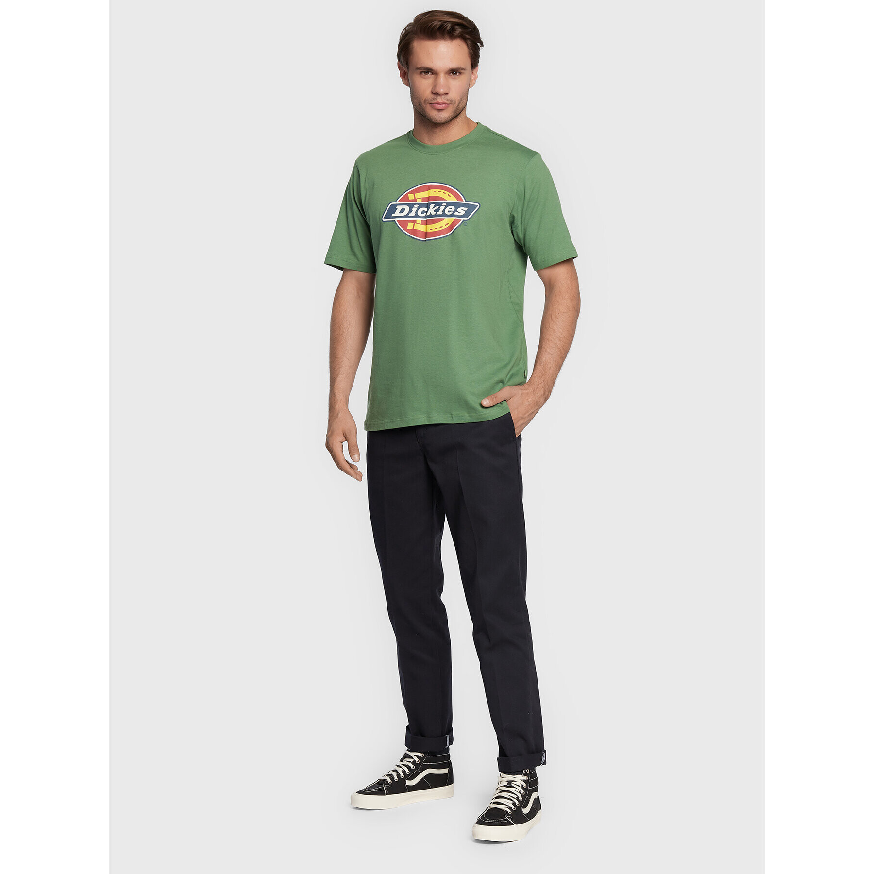 Dickies Текстилни панталони 872 Work DK0A4XK8BLK Черен Slim Fit - Pepit.bg