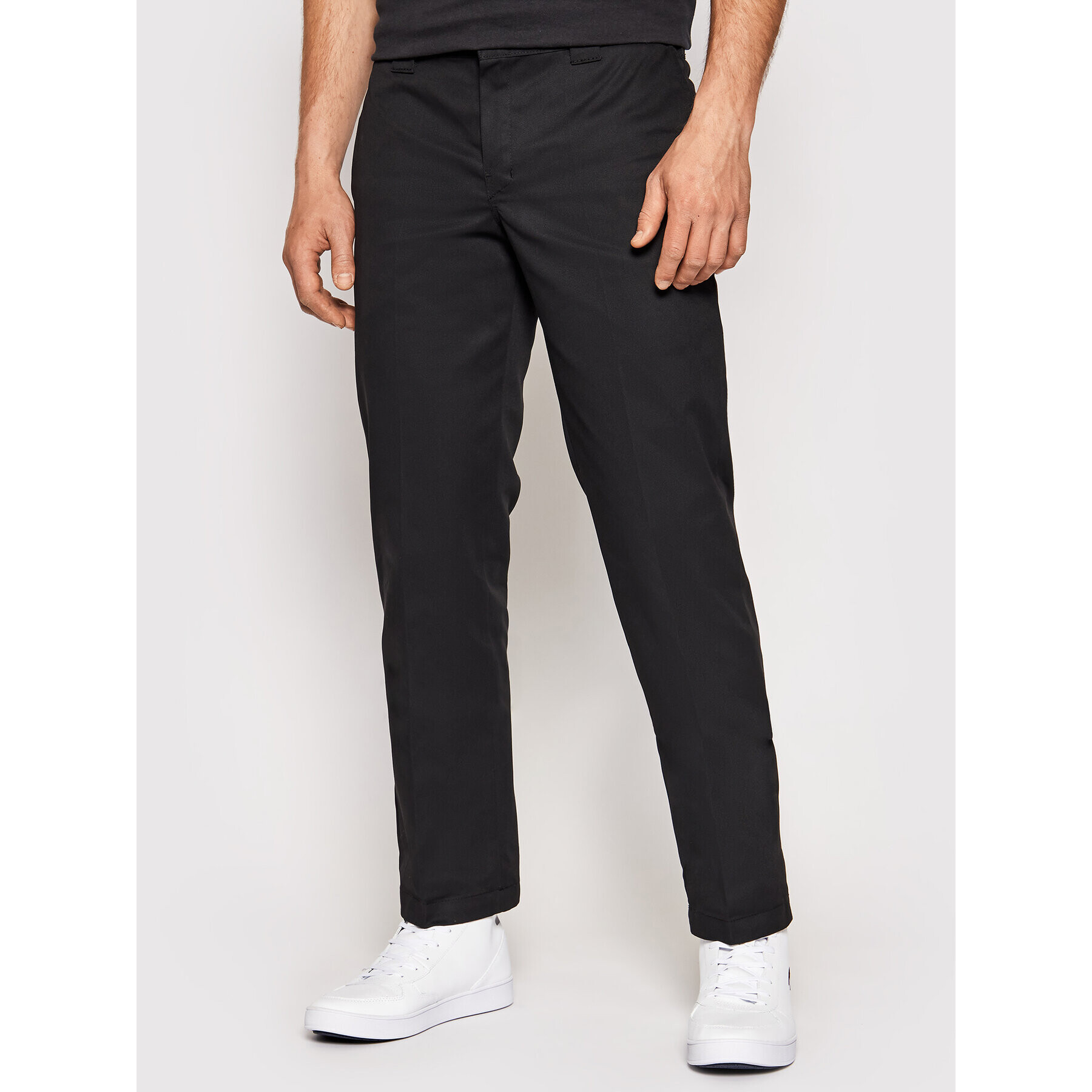 Dickies Текстилни панталони Straight Work DK0WP873 Черен Slim Fit - Pepit.bg