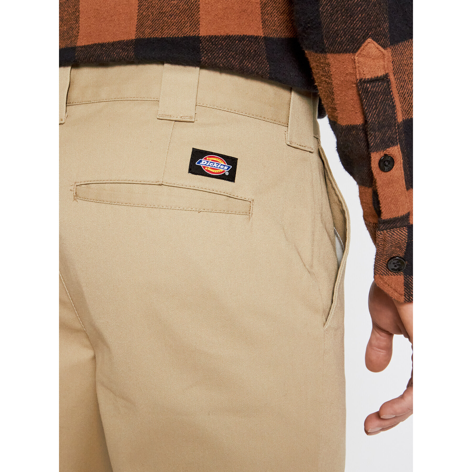 Dickies Текстилни панталони Work DK0WE872 Бежов Slim Fit - Pepit.bg